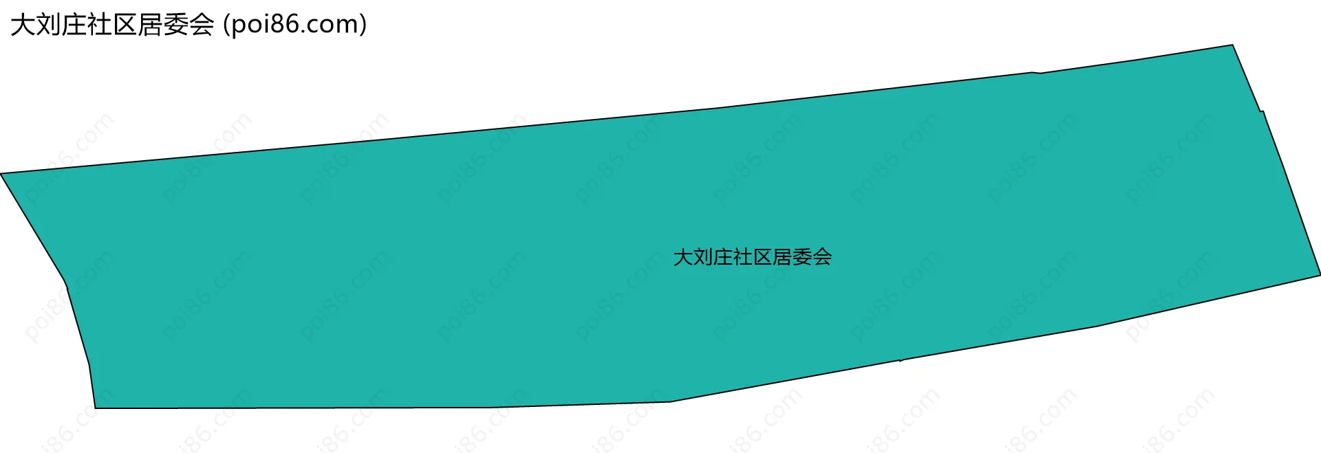 大刘庄社区居委会边界地图