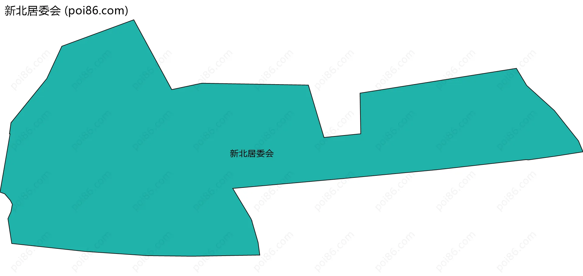 新北居委会边界地图