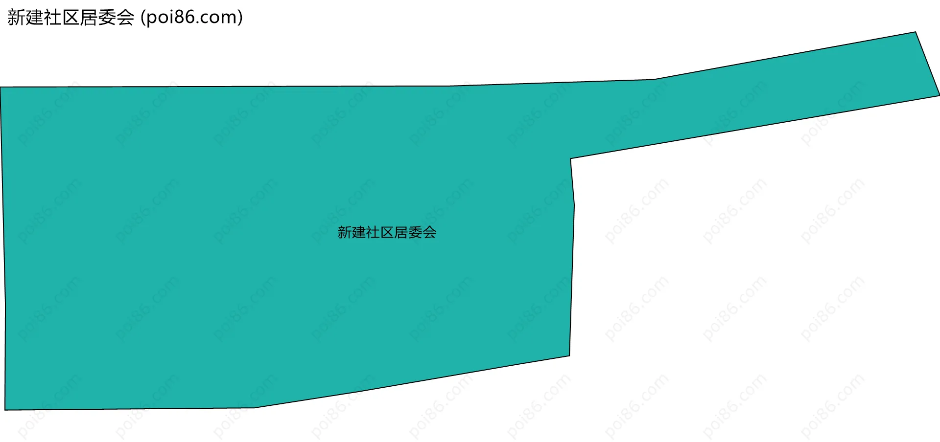 新建社区居委会边界地图
