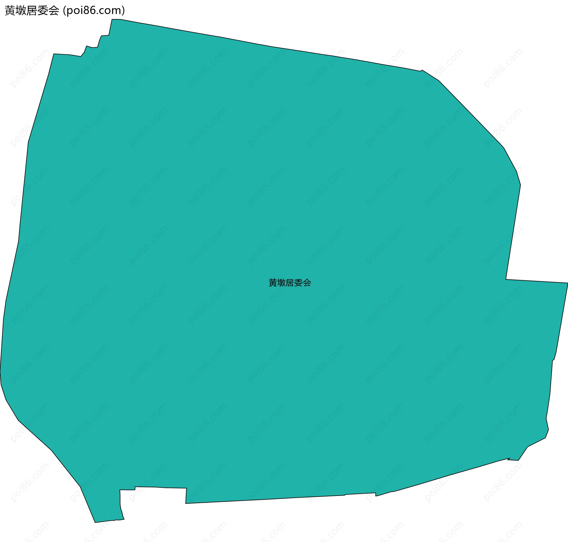 黄墩居委会边界地图