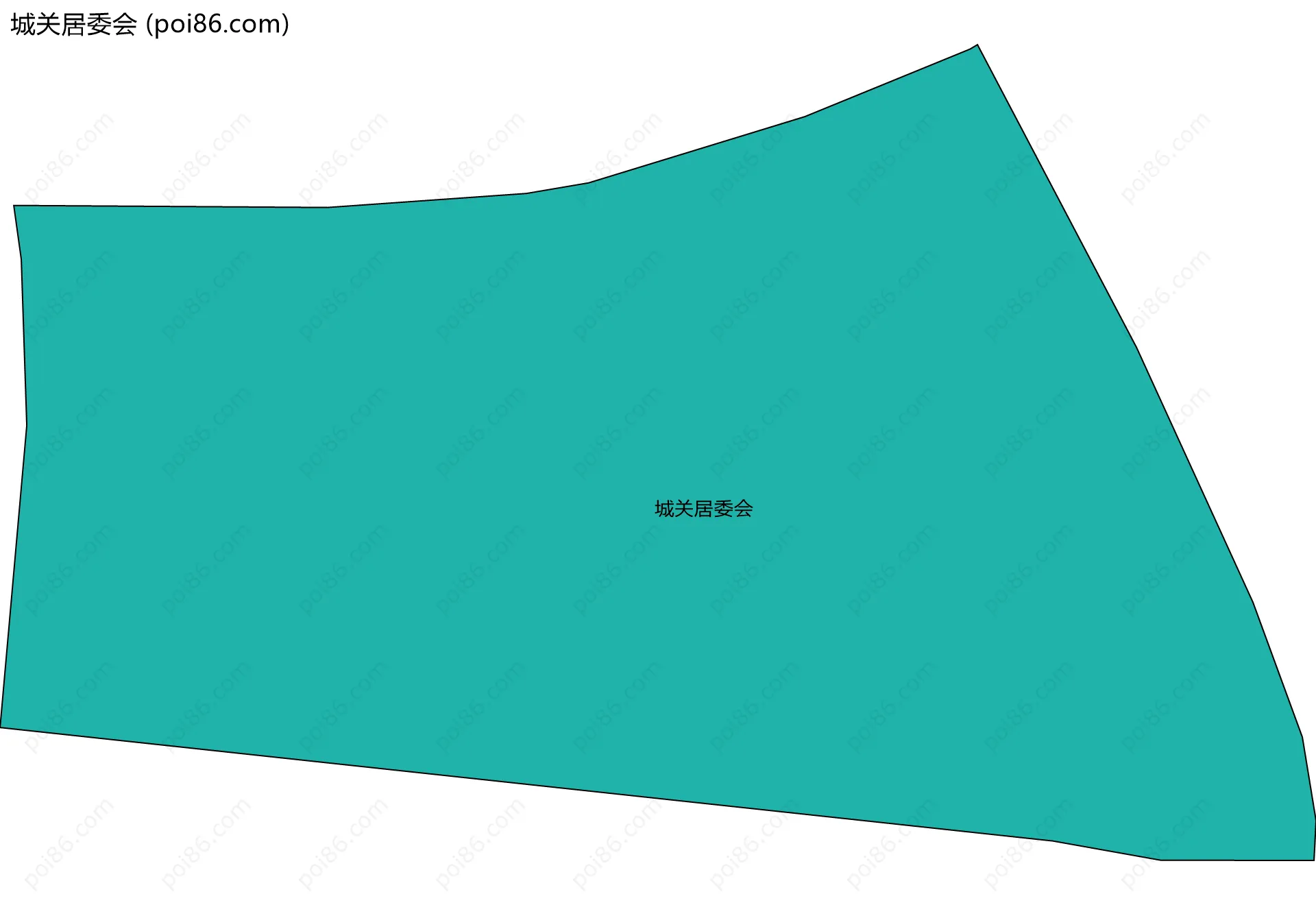 城关居委会边界地图
