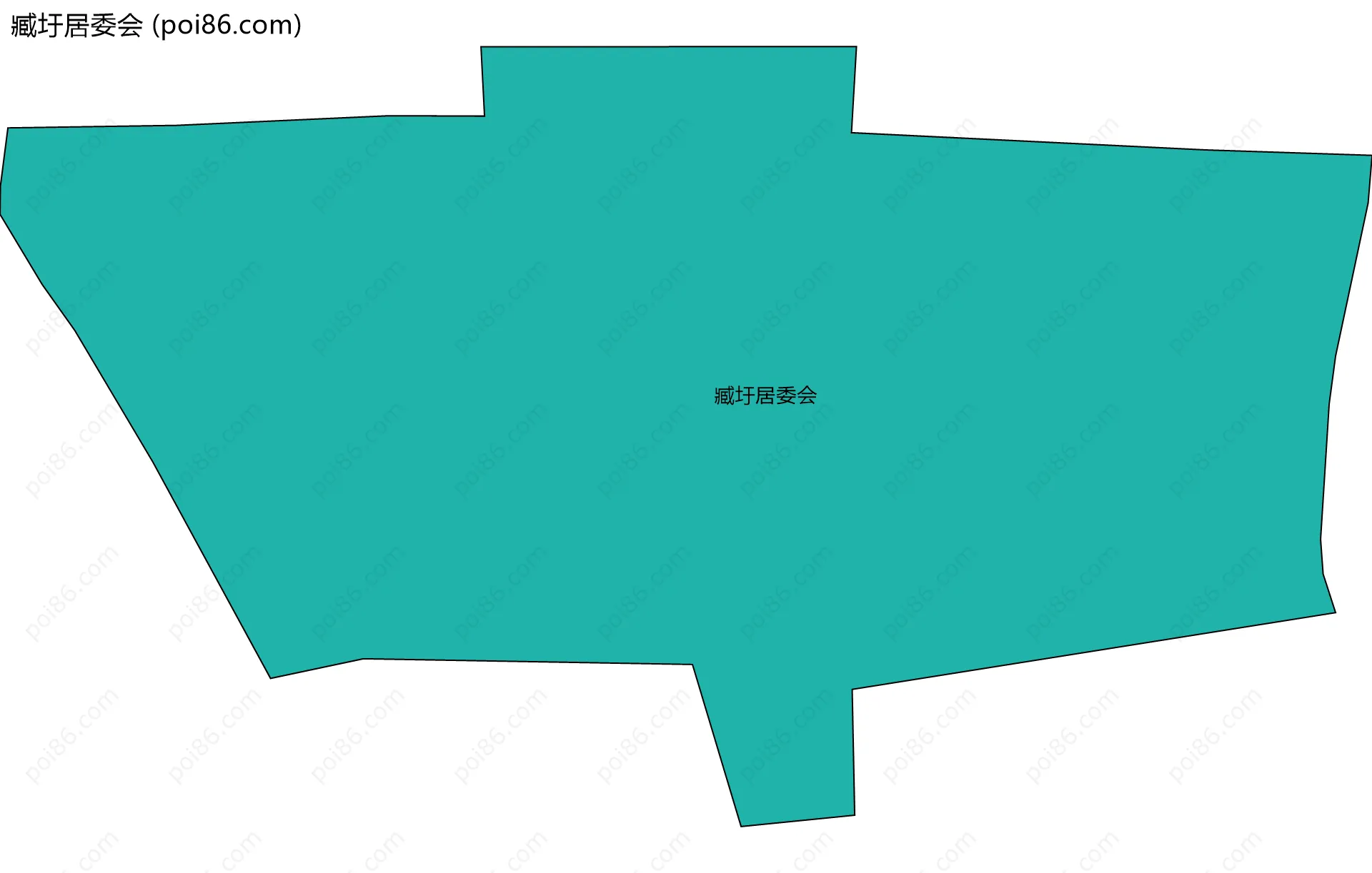 臧圩居委会边界地图