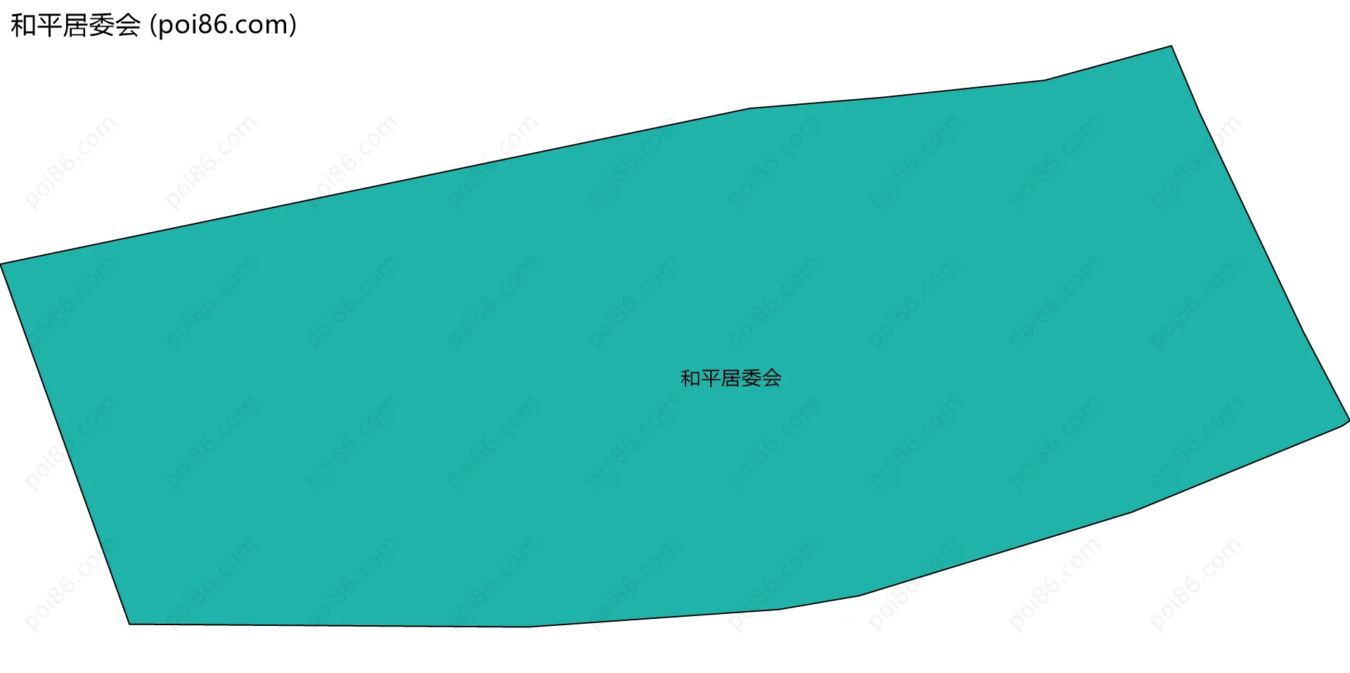 和平居委会边界地图