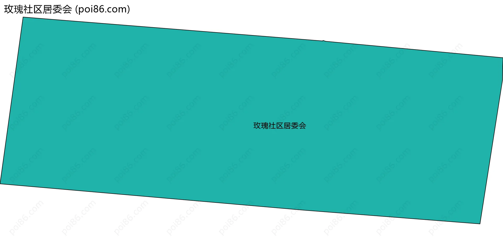 玫瑰社区居委会边界地图