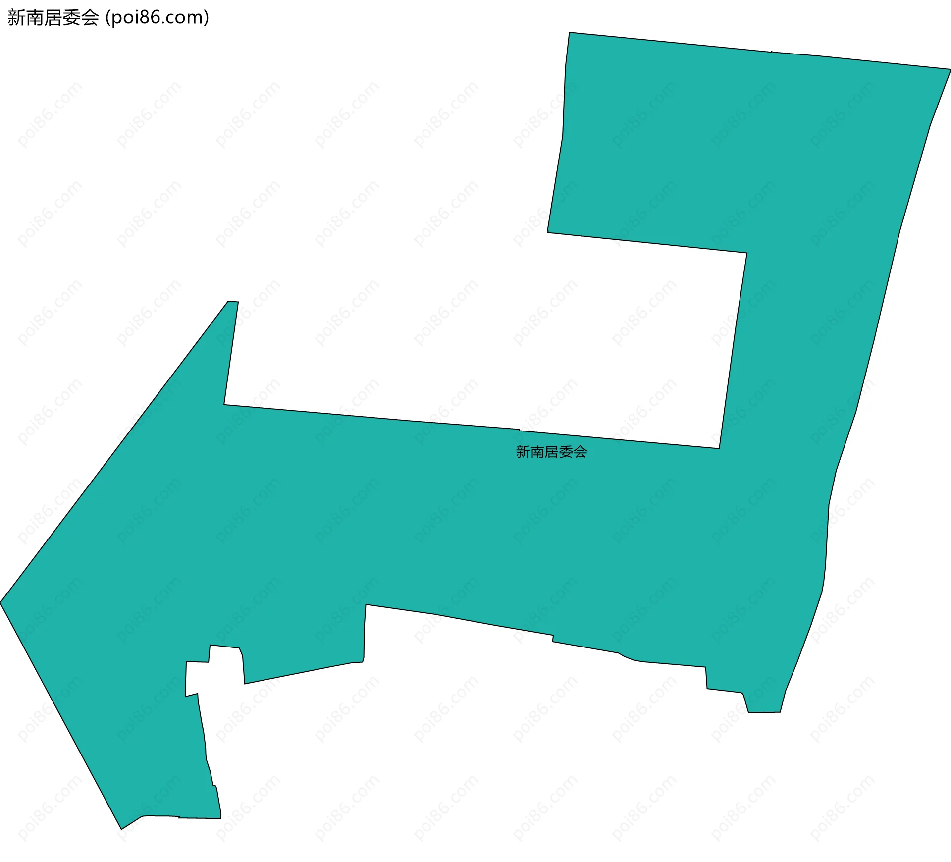 新南居委会边界地图