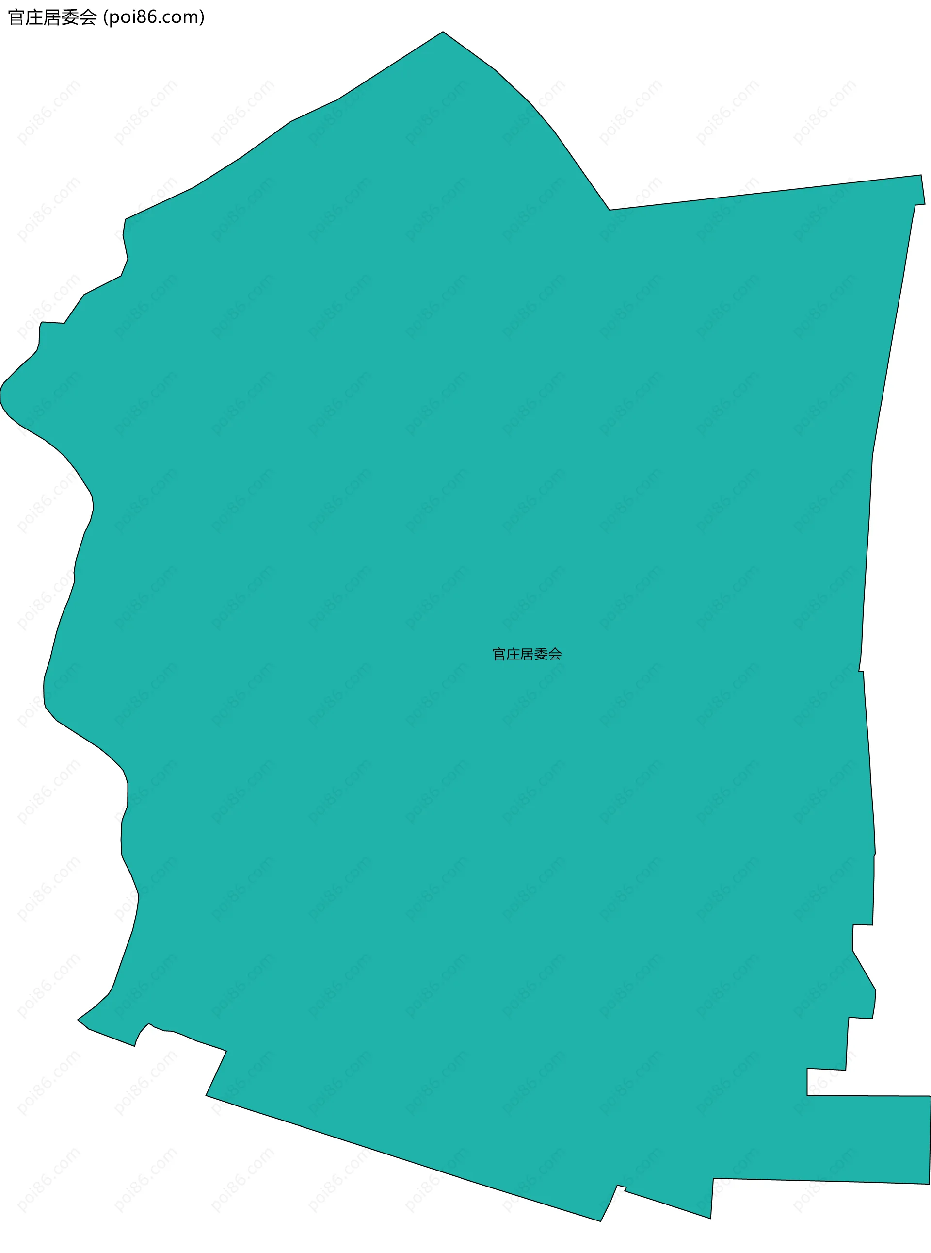 官庄居委会边界地图