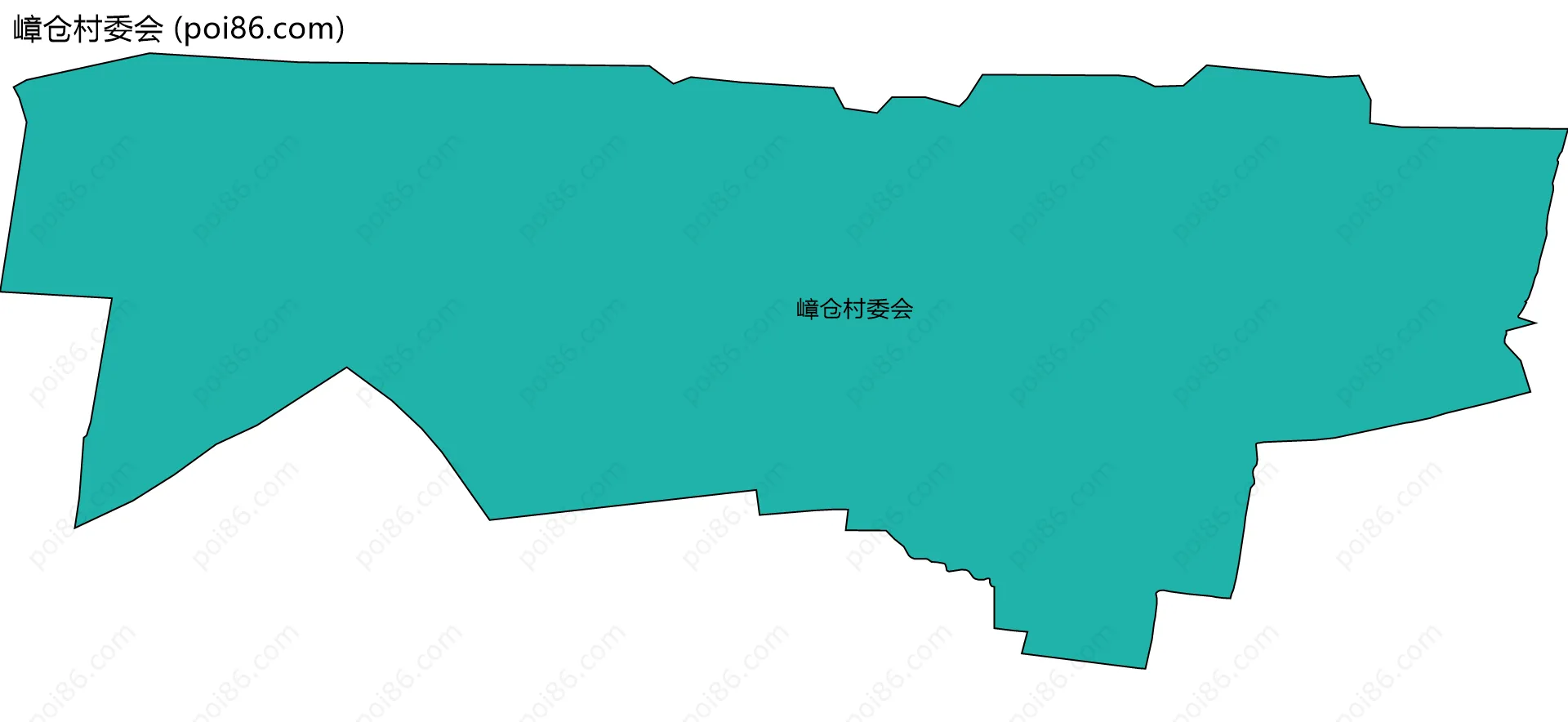 嶂仓村委会边界地图