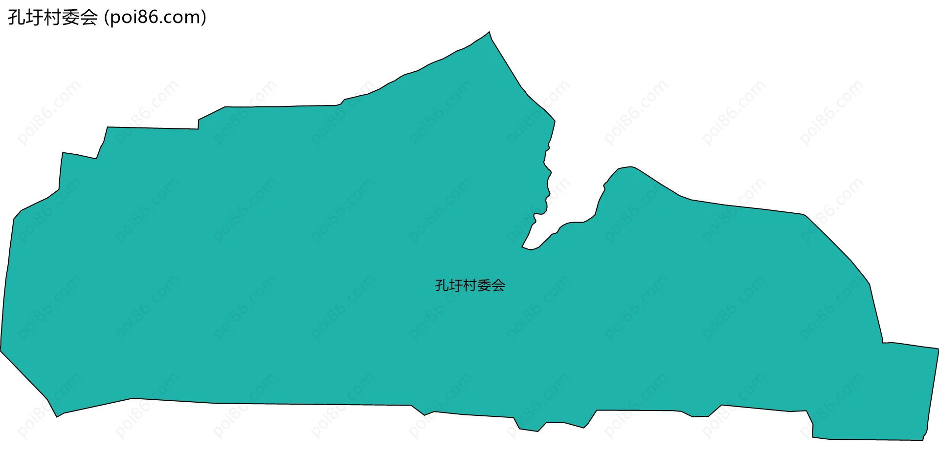 孔圩村委会边界地图