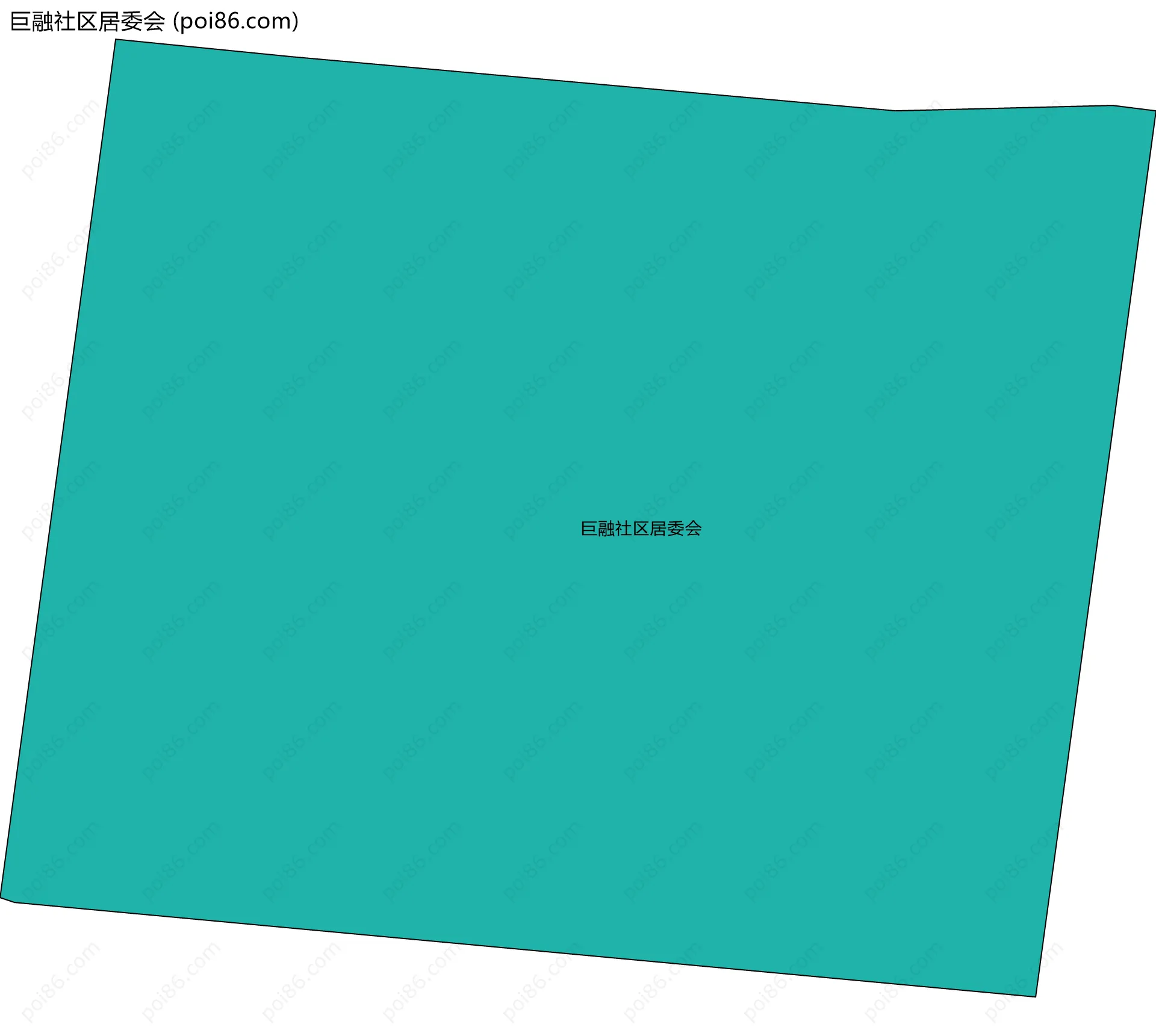 巨融社区居委会边界地图
