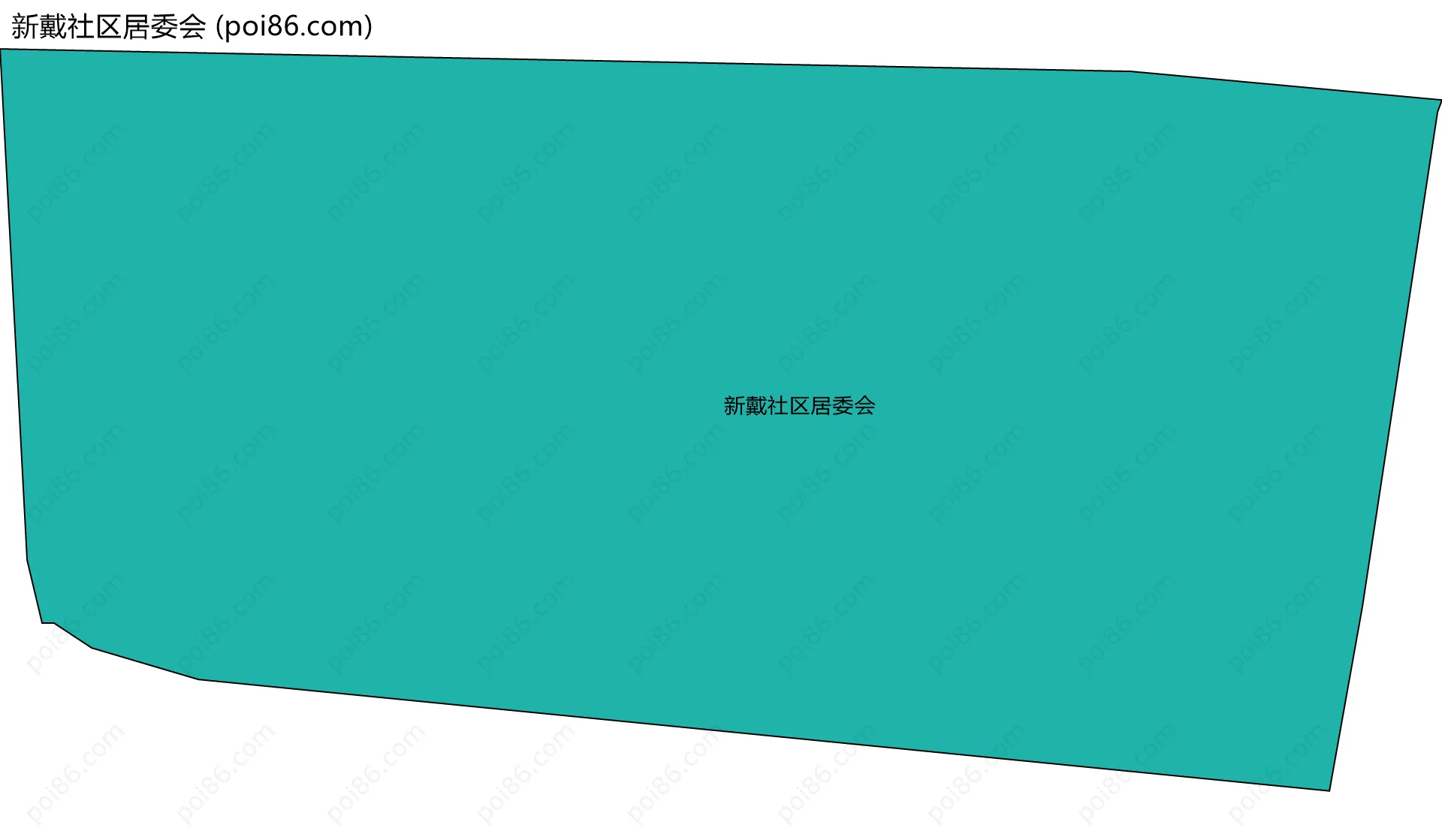 新戴社区居委会边界地图