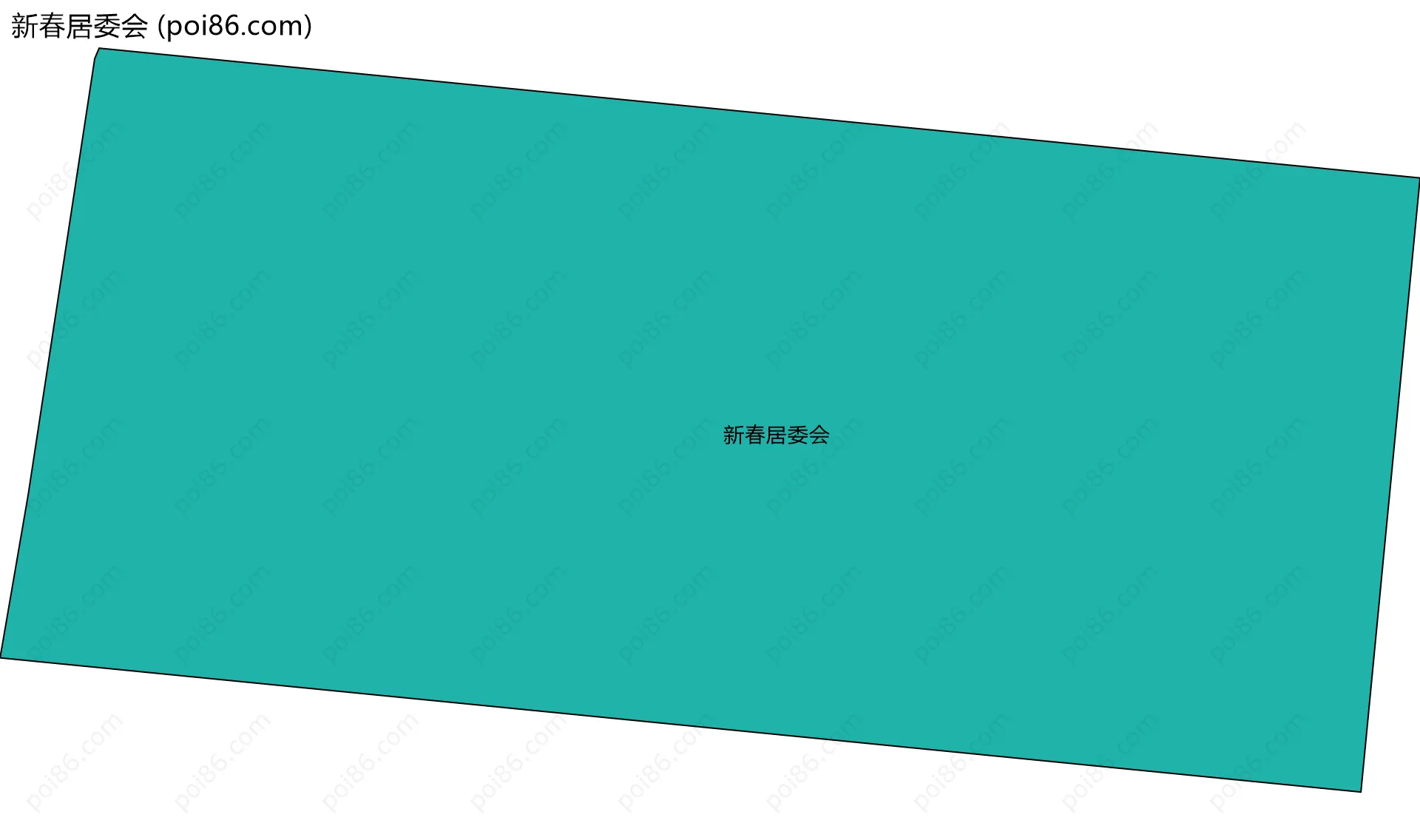 新春居委会边界地图