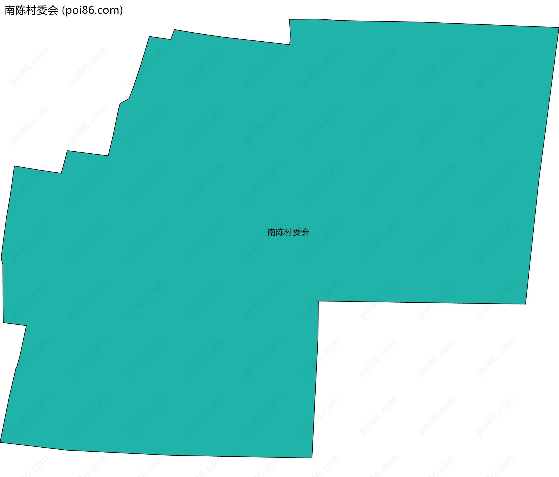 南陈村委会边界地图
