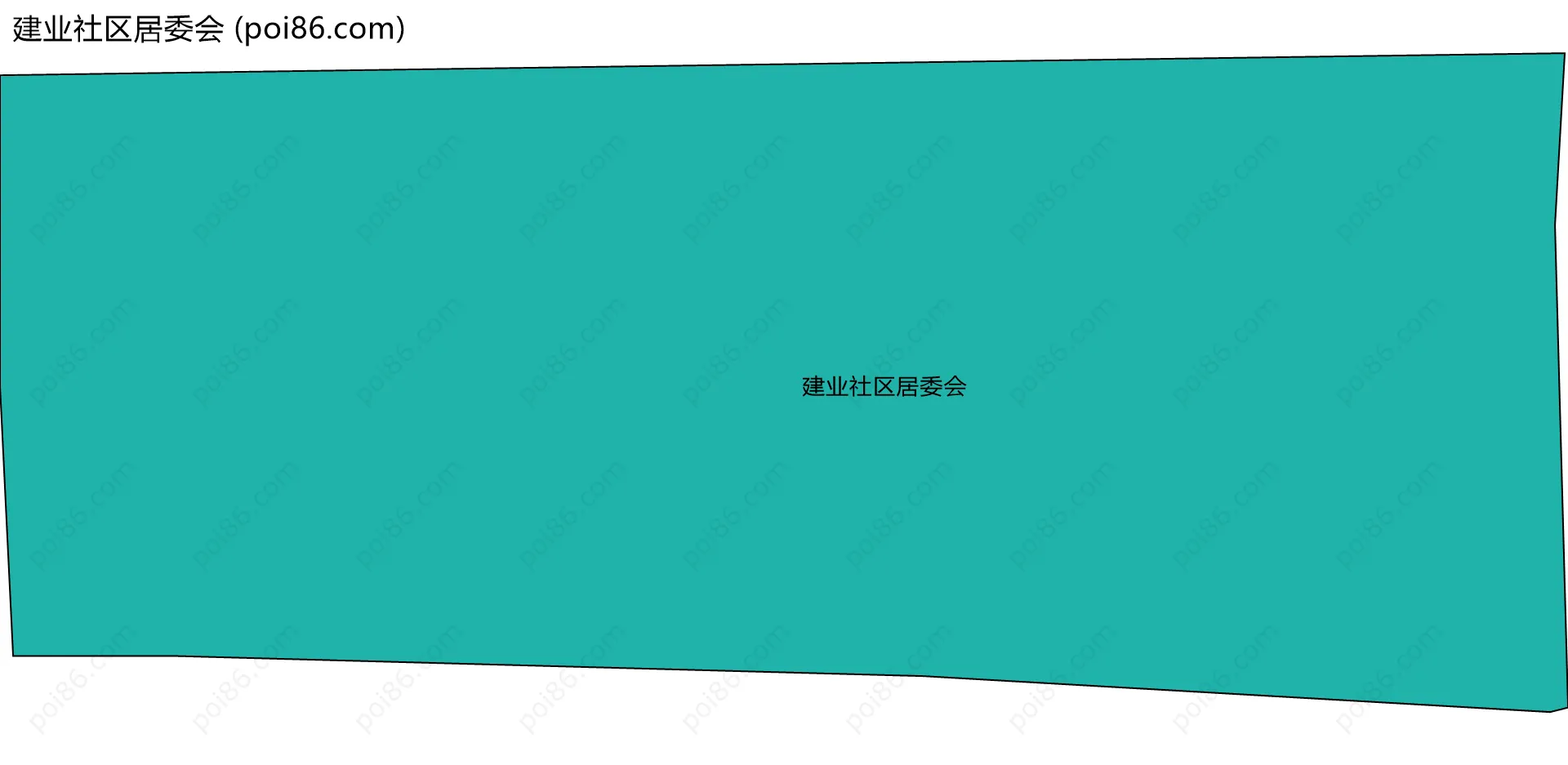 建业社区居委会边界地图