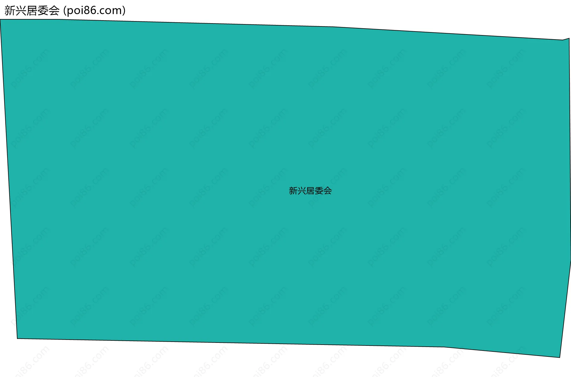 新兴居委会边界地图