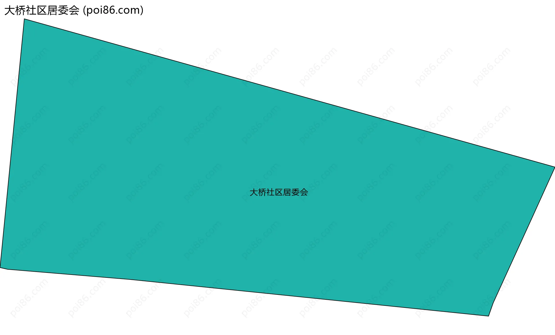 大桥社区居委会边界地图