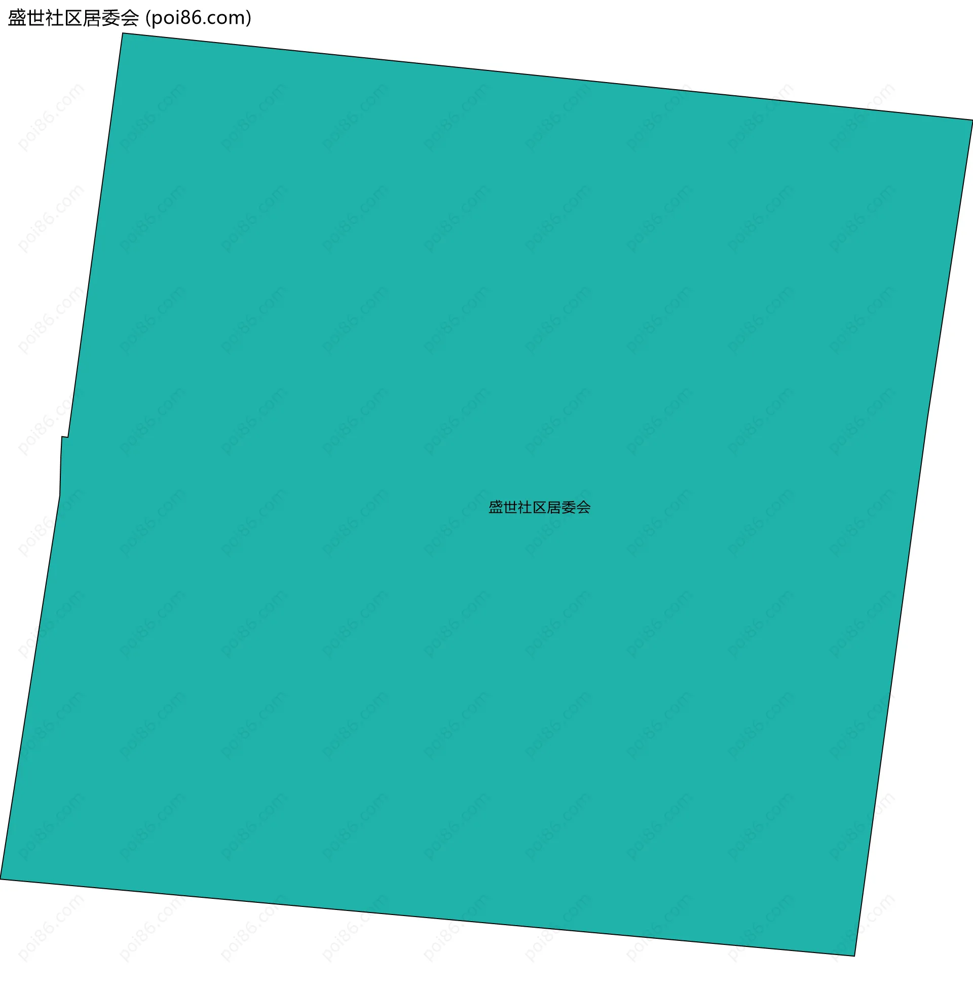 盛世社区居委会边界地图