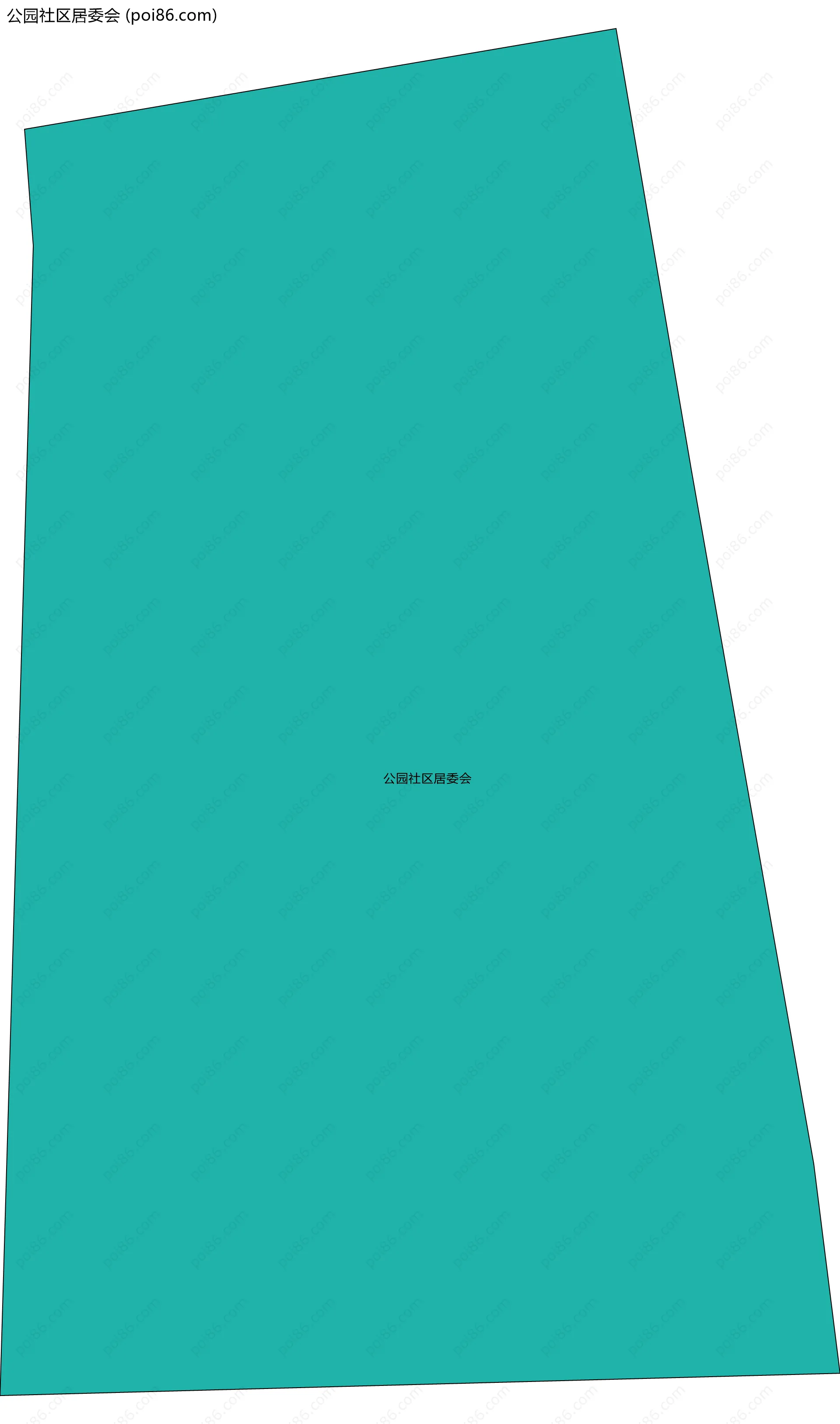 公园社区居委会边界地图