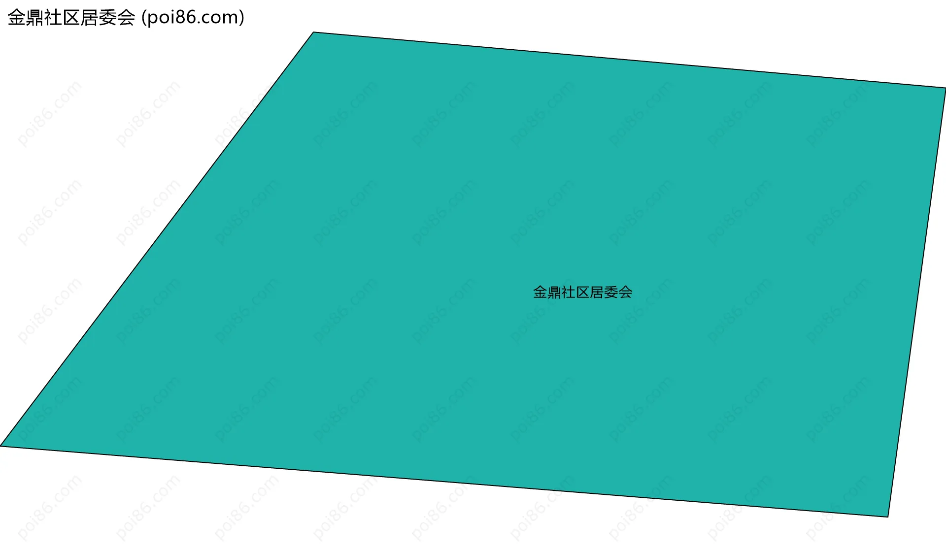 金鼎社区居委会边界地图