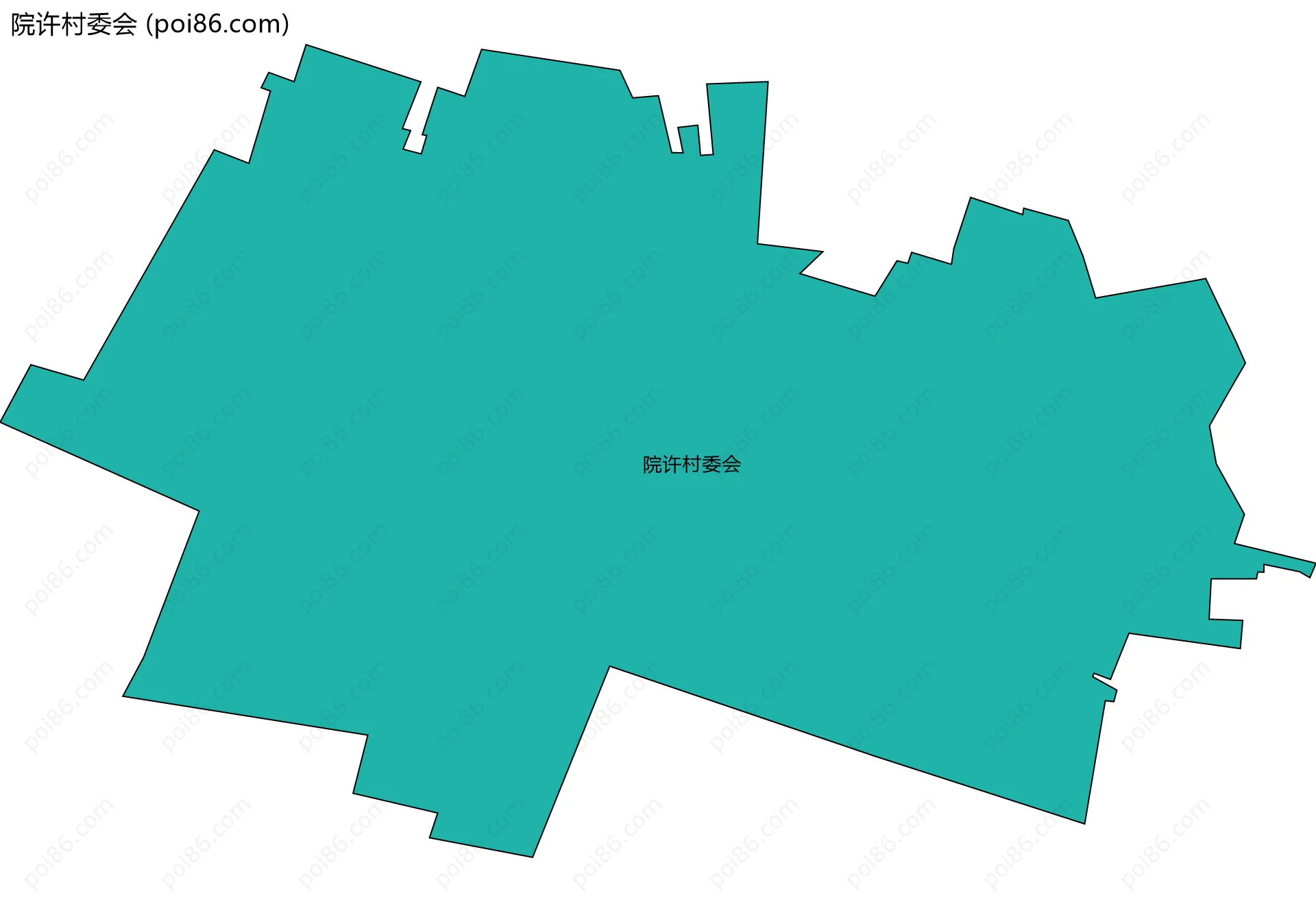 院许村委会边界地图