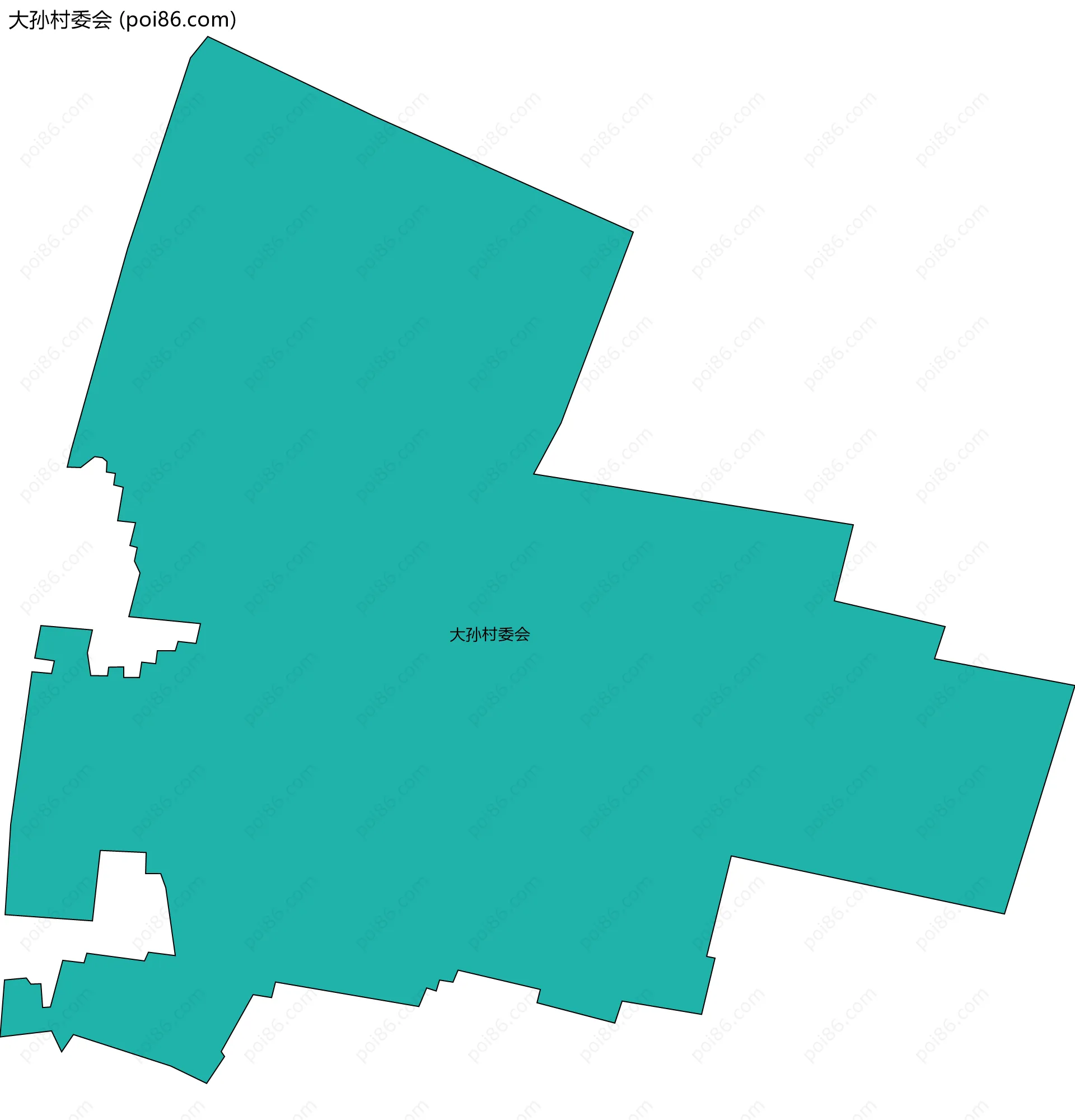 大孙村委会边界地图