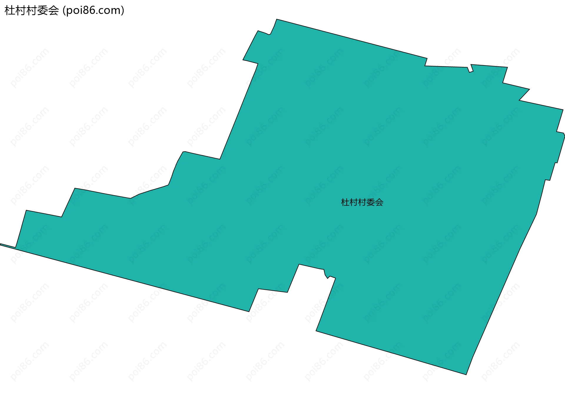 杜村村委会边界地图