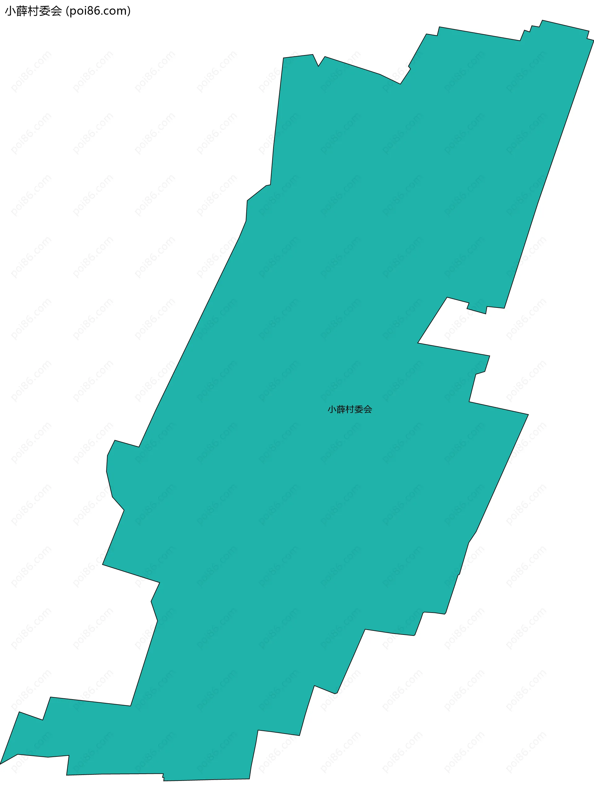 小薛村委会边界地图