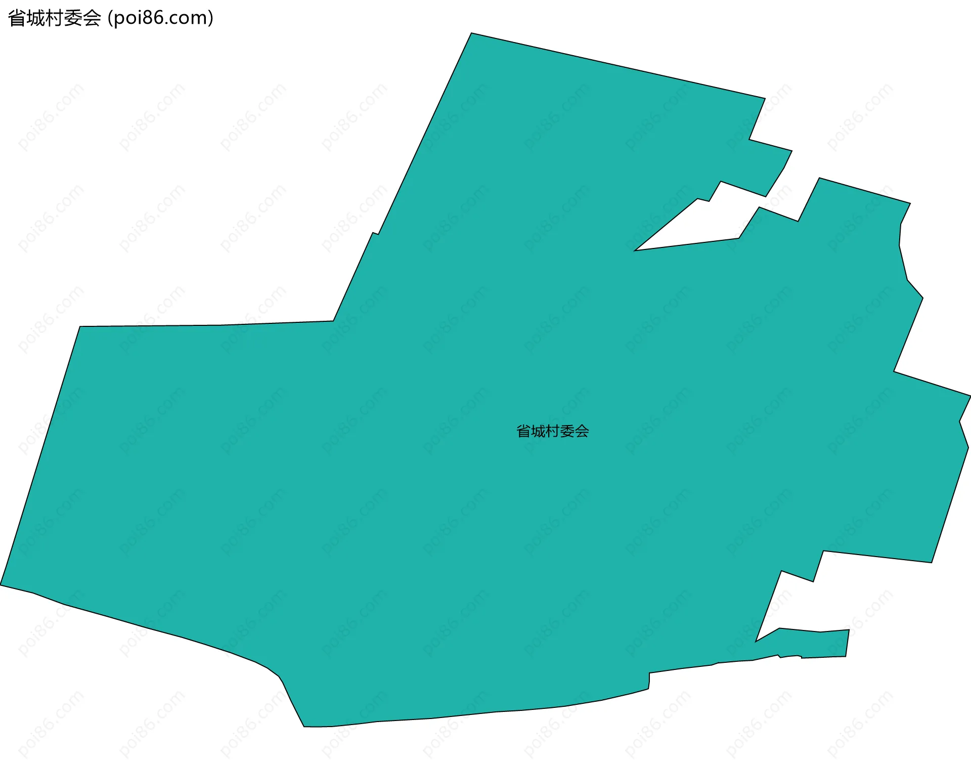 省城村委会边界地图