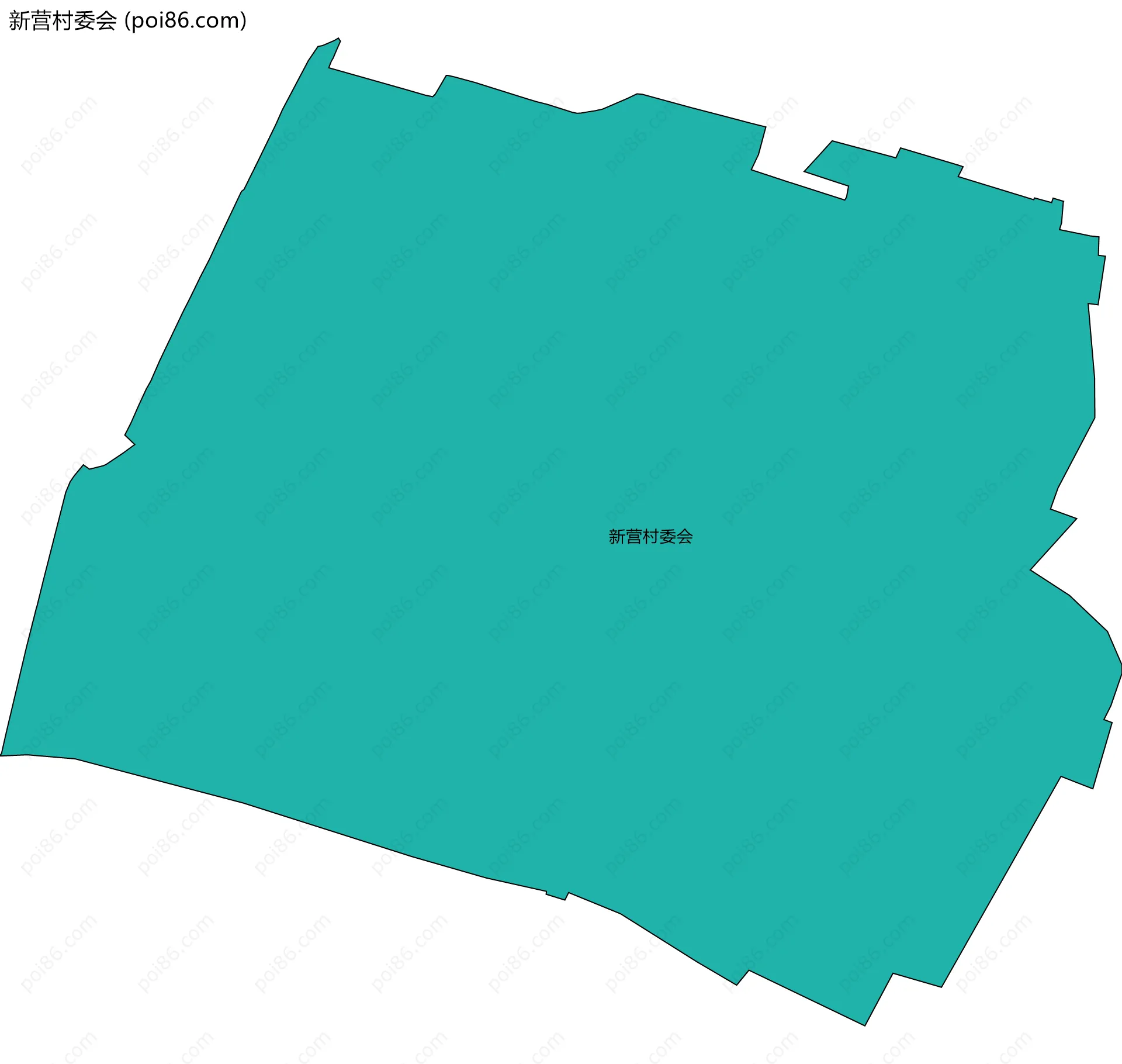 新营村委会边界地图