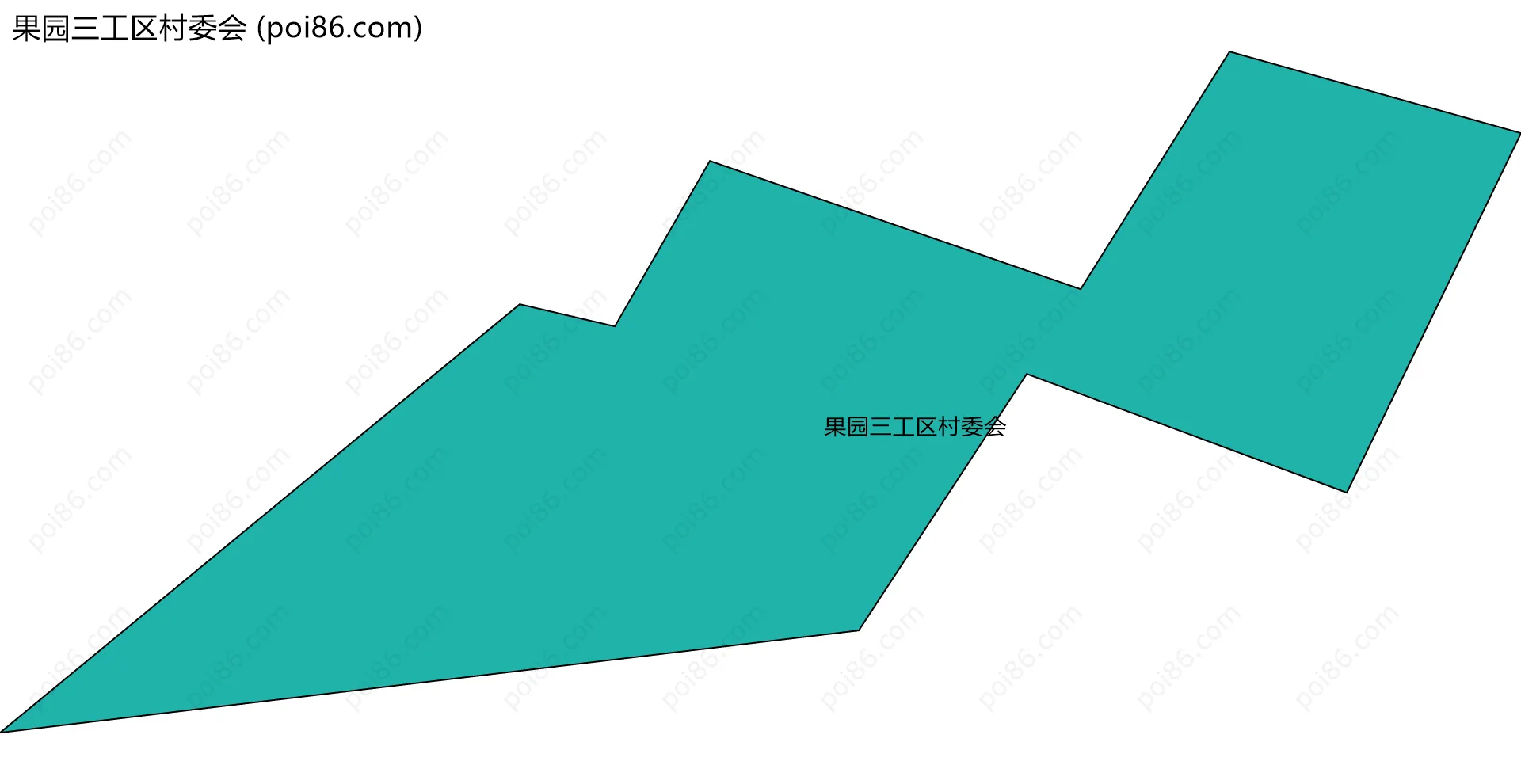 果园三工区村委会边界地图