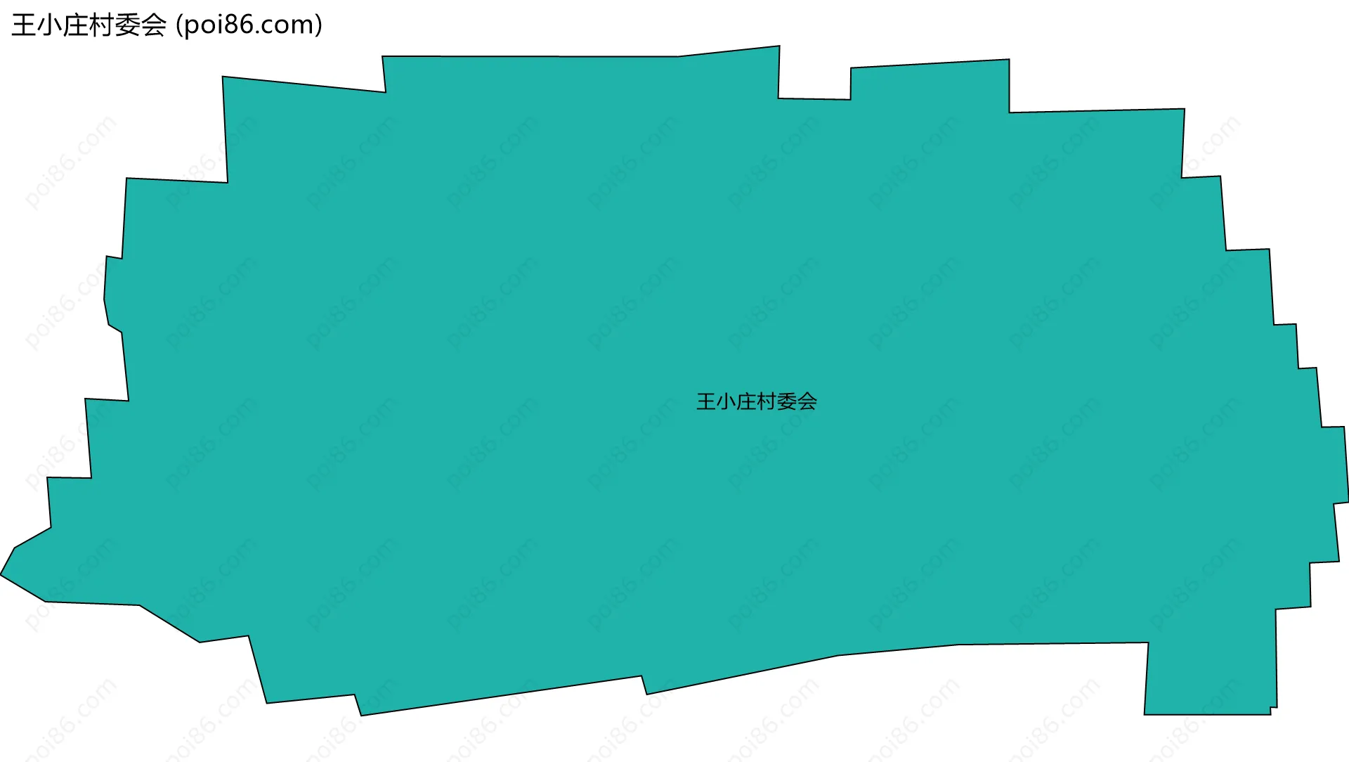 王小庄村委会边界地图
