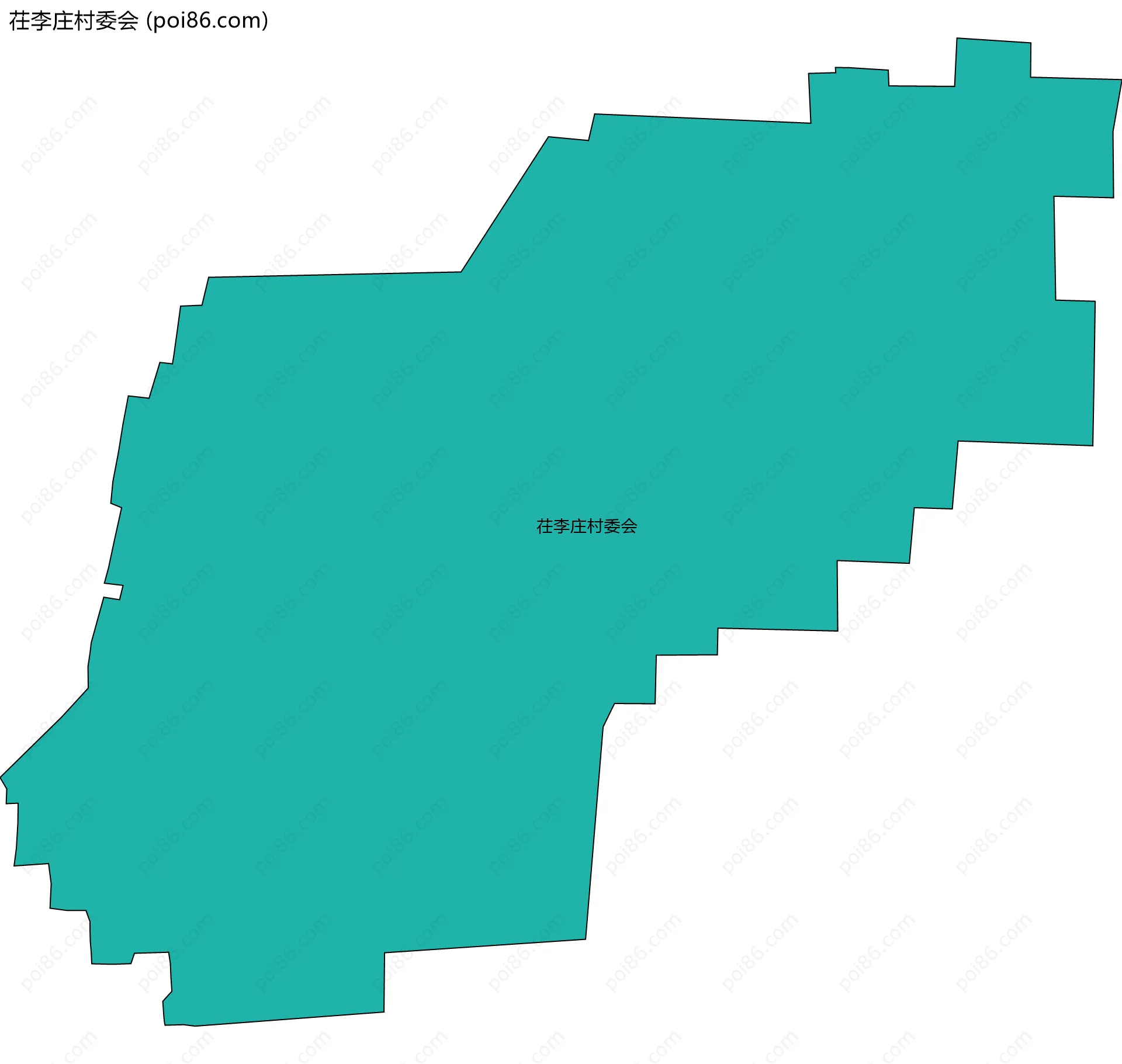 茌李庄村委会边界地图