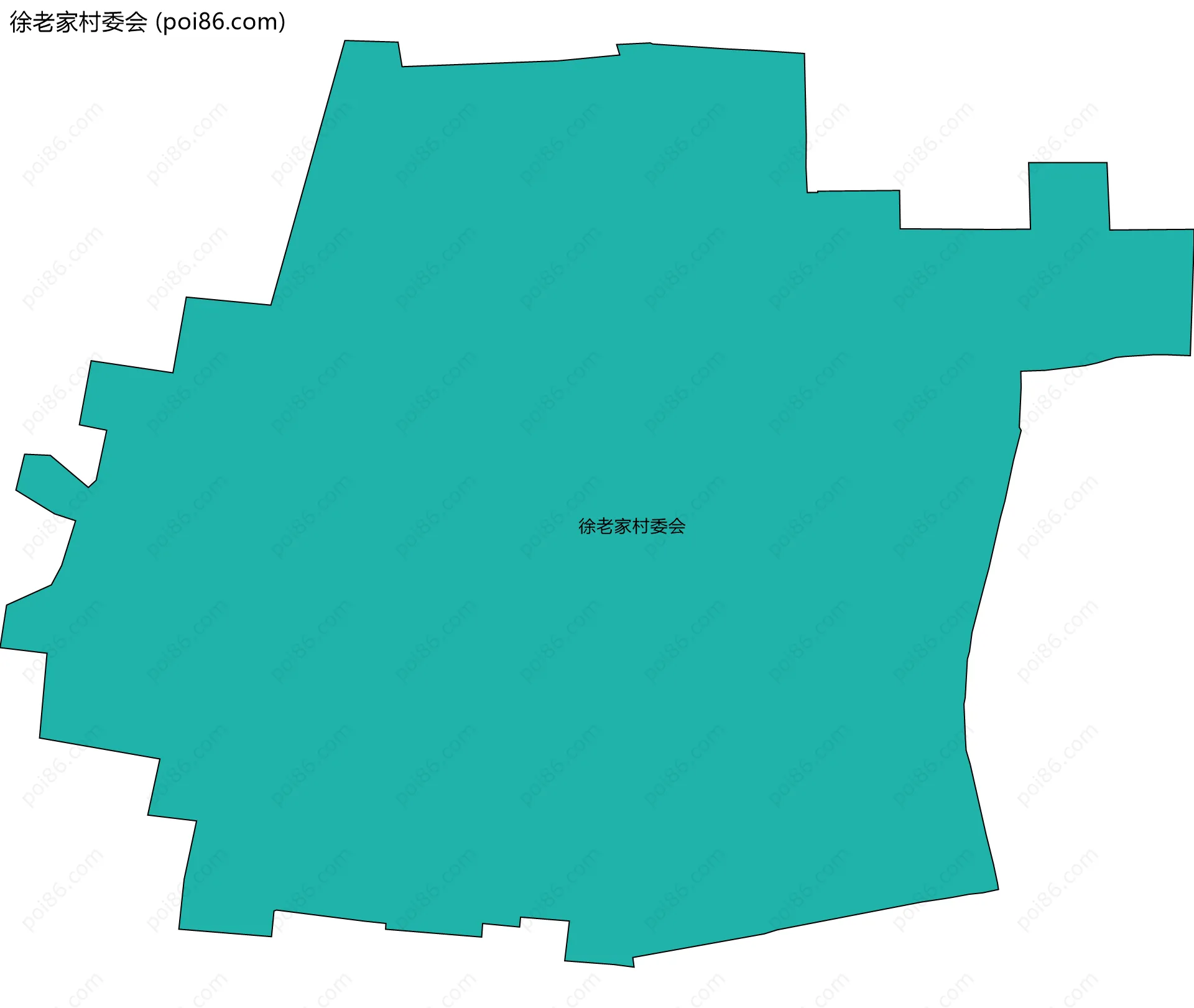 徐老家村委会边界地图