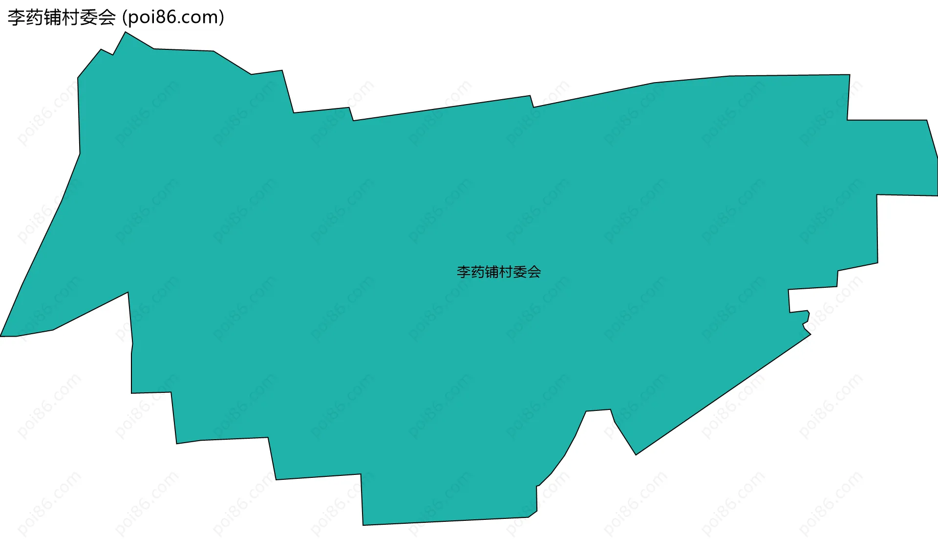 李药铺村委会边界地图