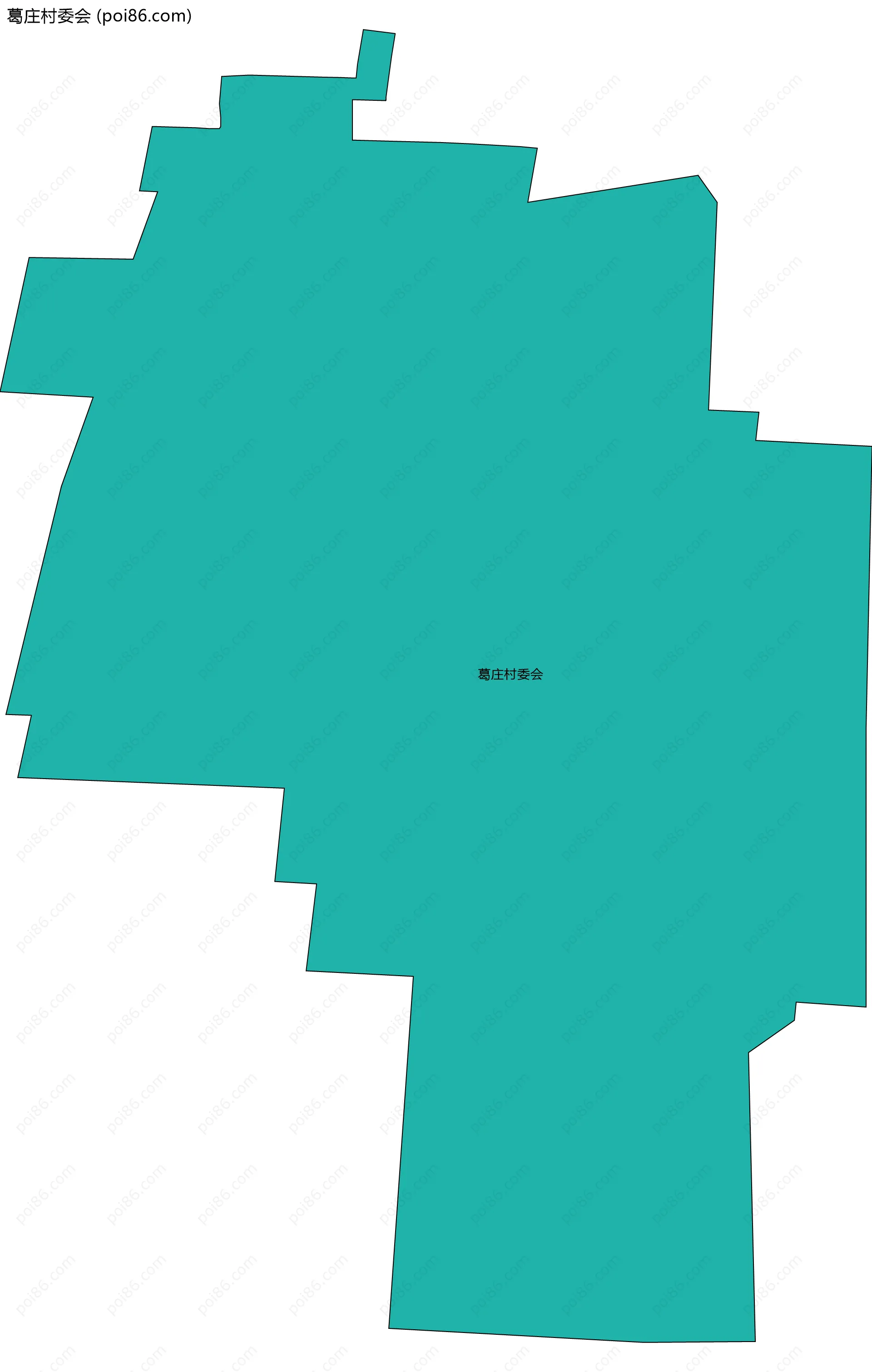 葛庄村委会边界地图