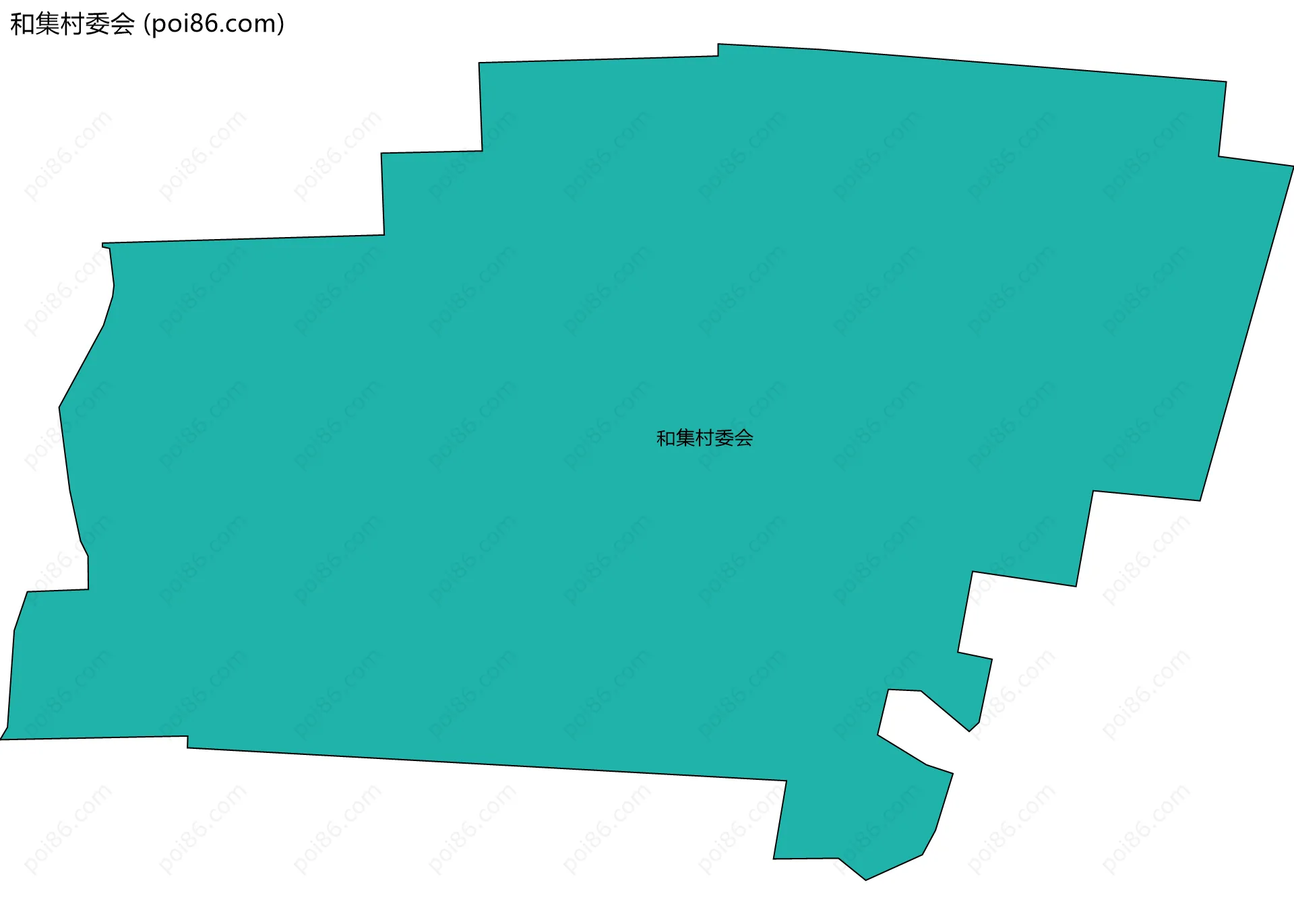 和集村委会边界地图