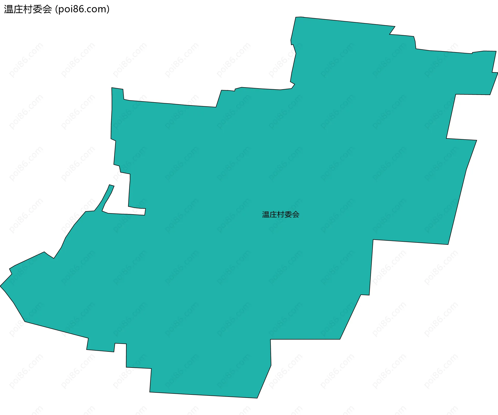 温庄村委会边界地图
