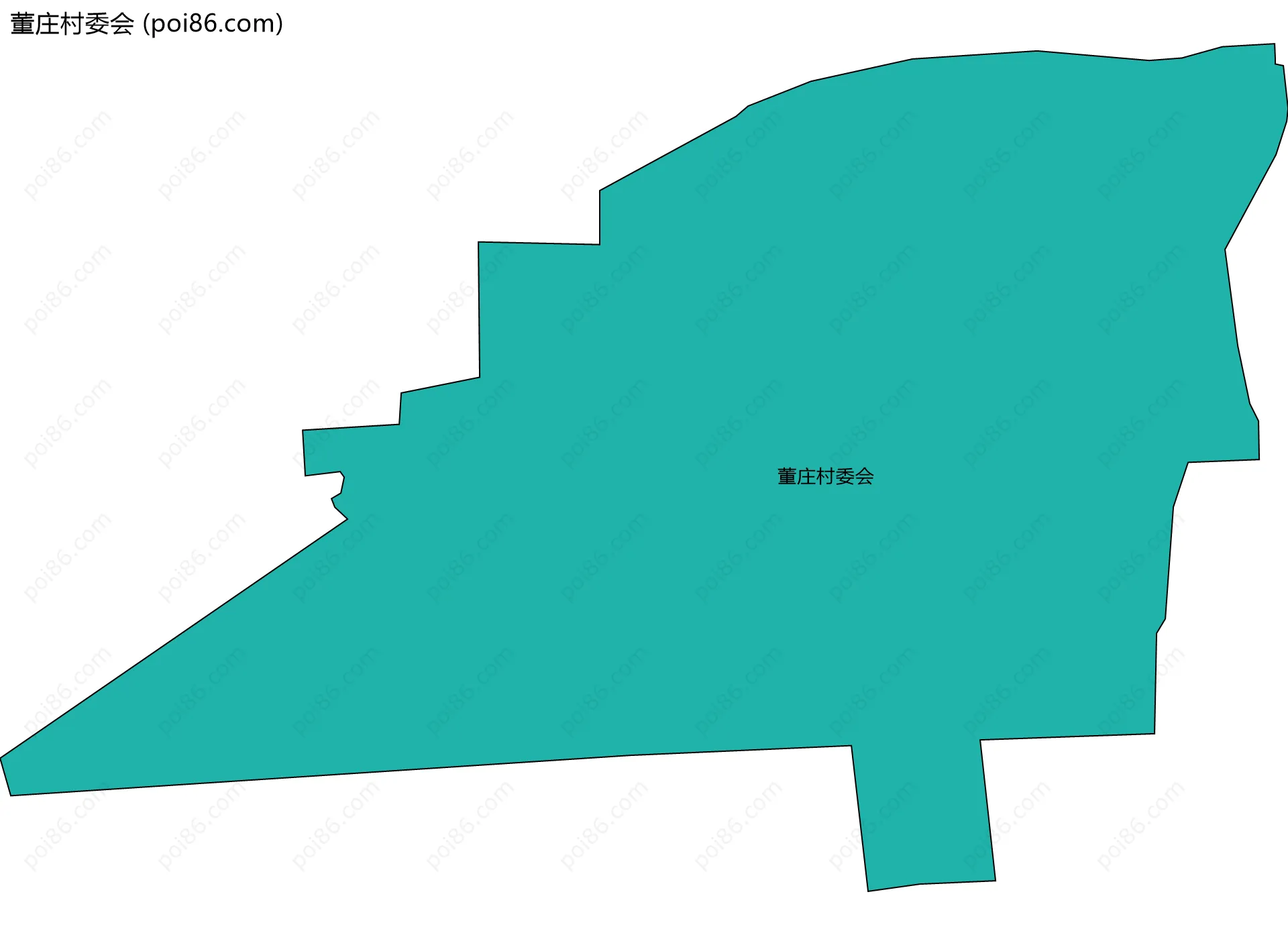 董庄村委会边界地图