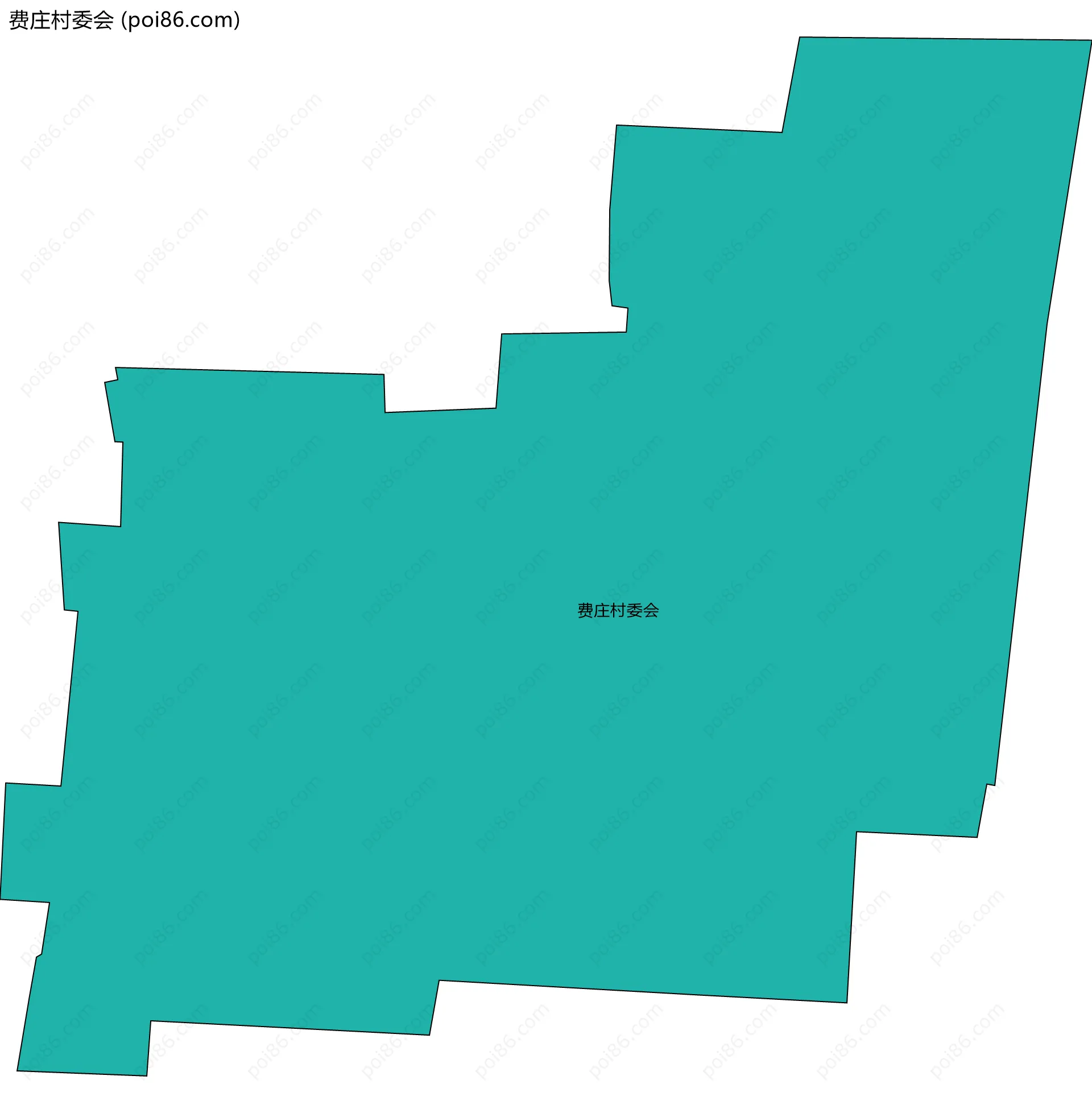 费庄村委会边界地图