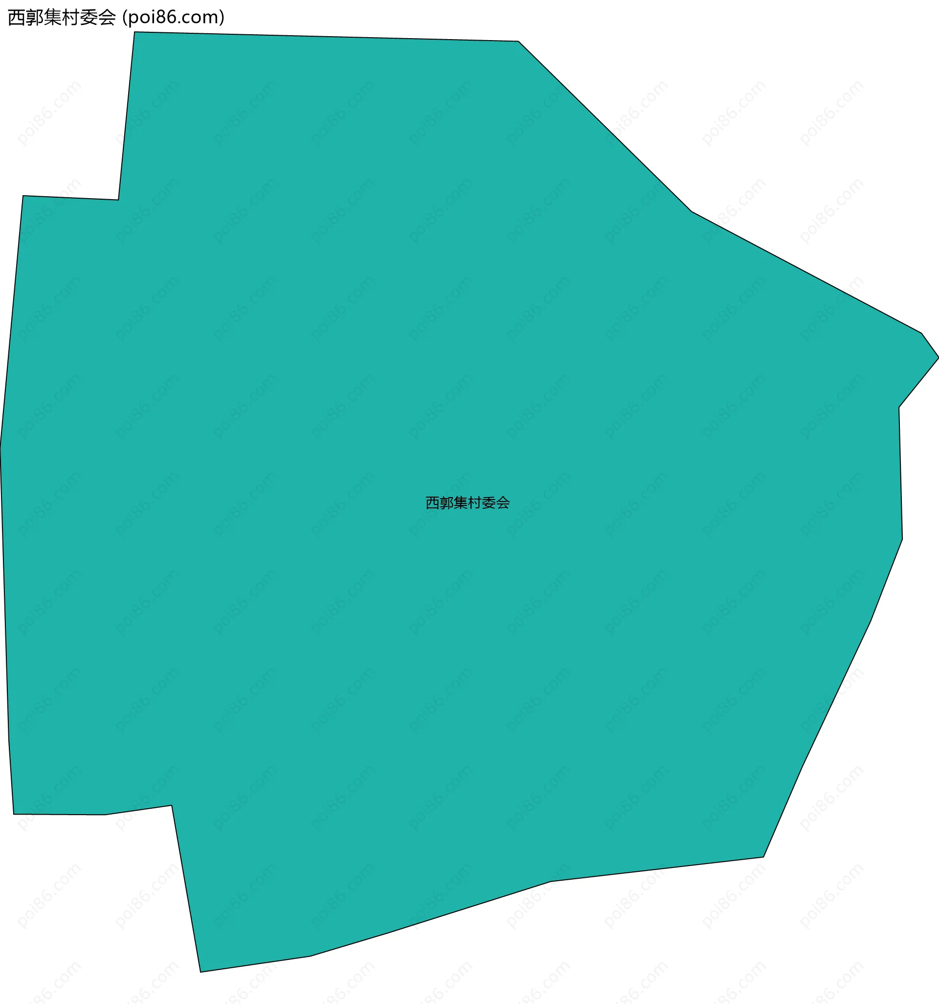 西郭集村委会边界地图