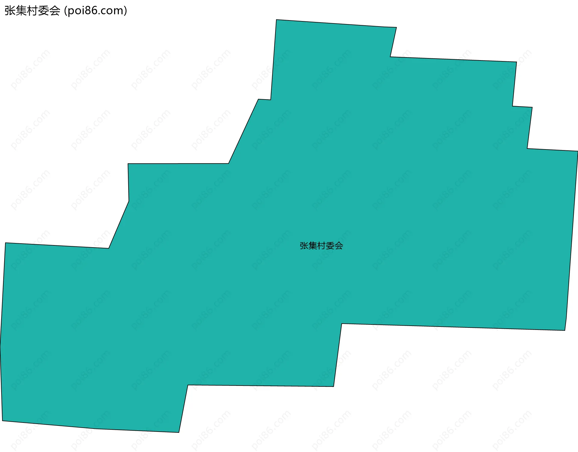 张集村委会边界地图