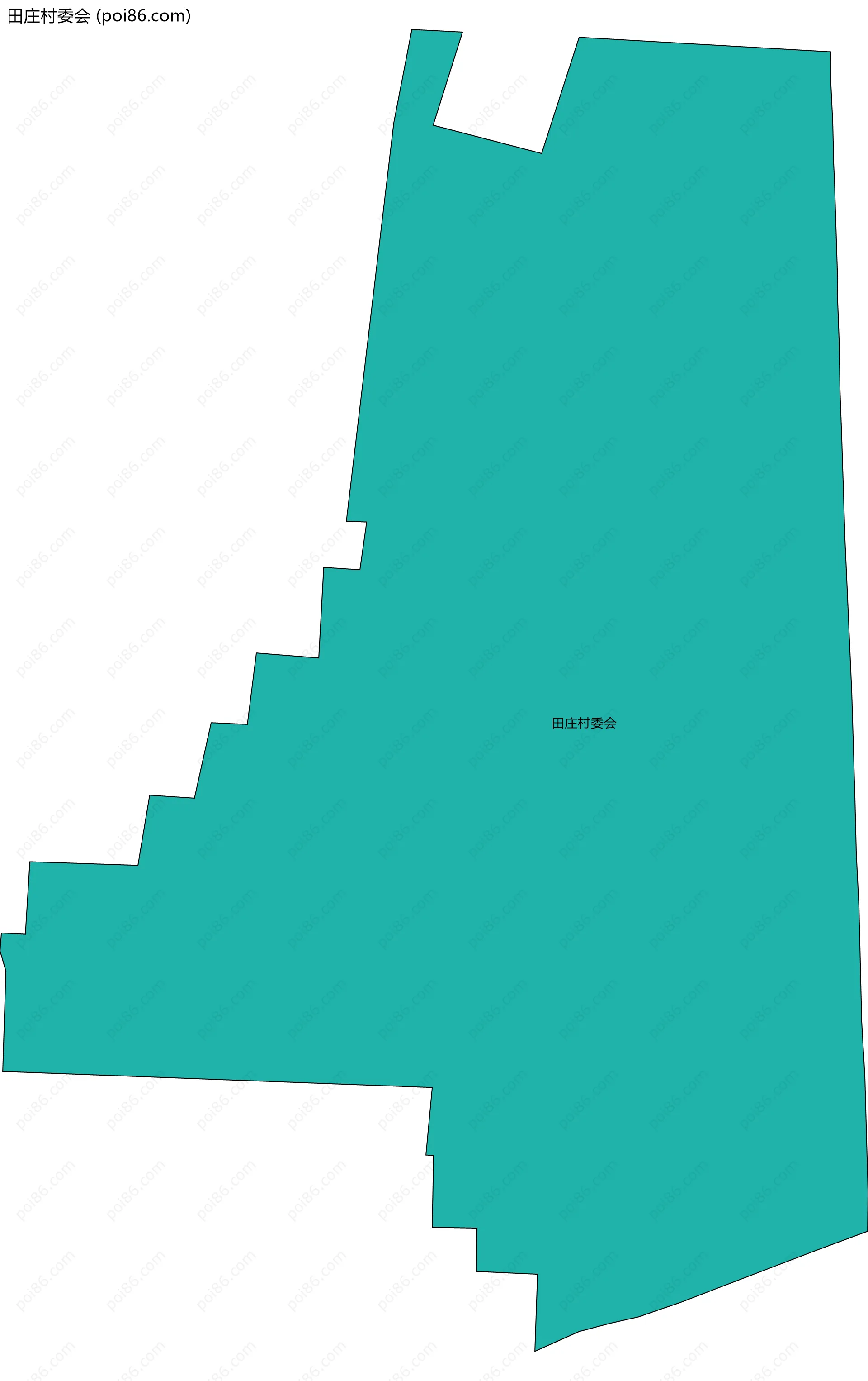 田庄村委会边界地图