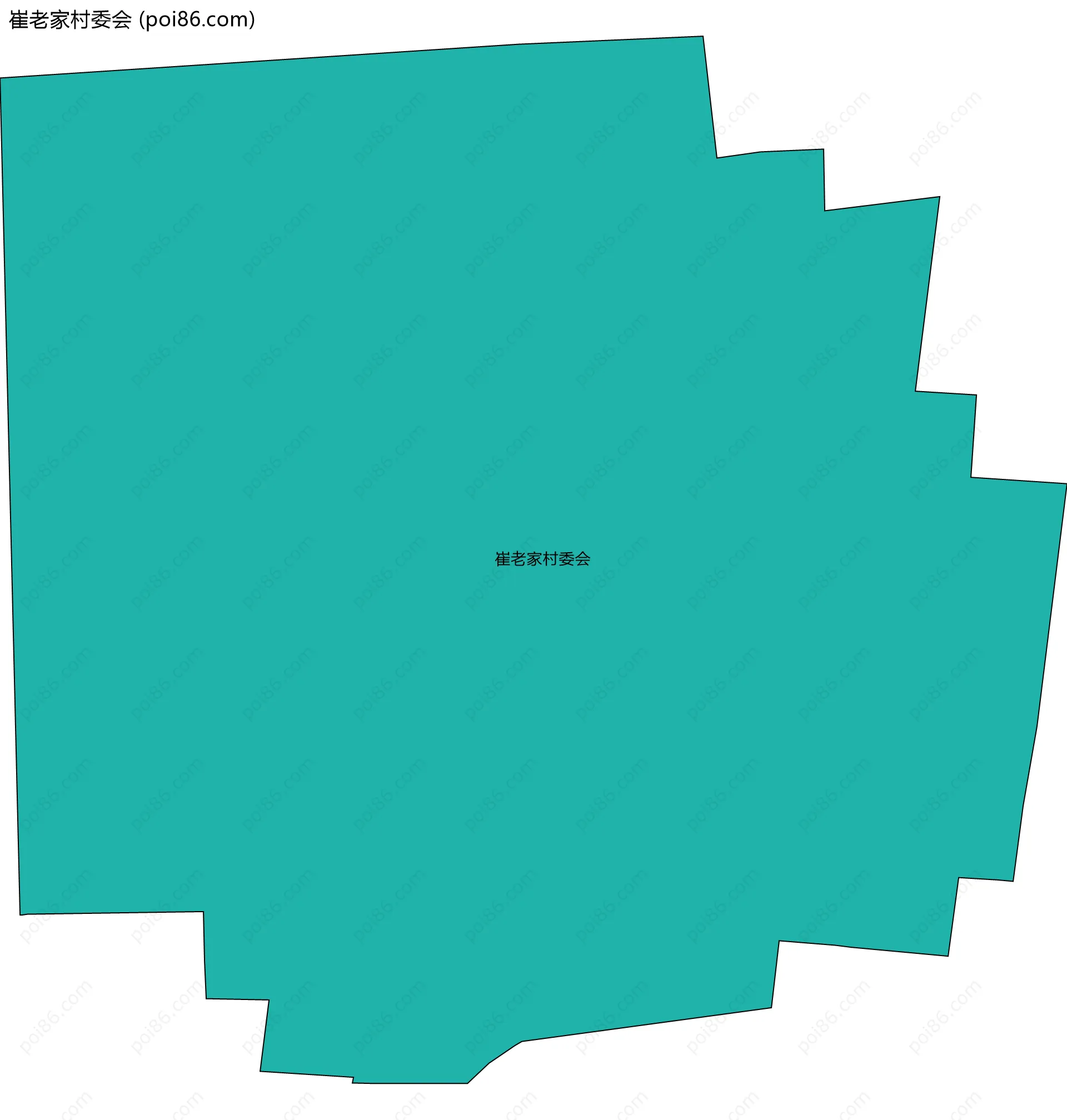 崔老家村委会边界地图