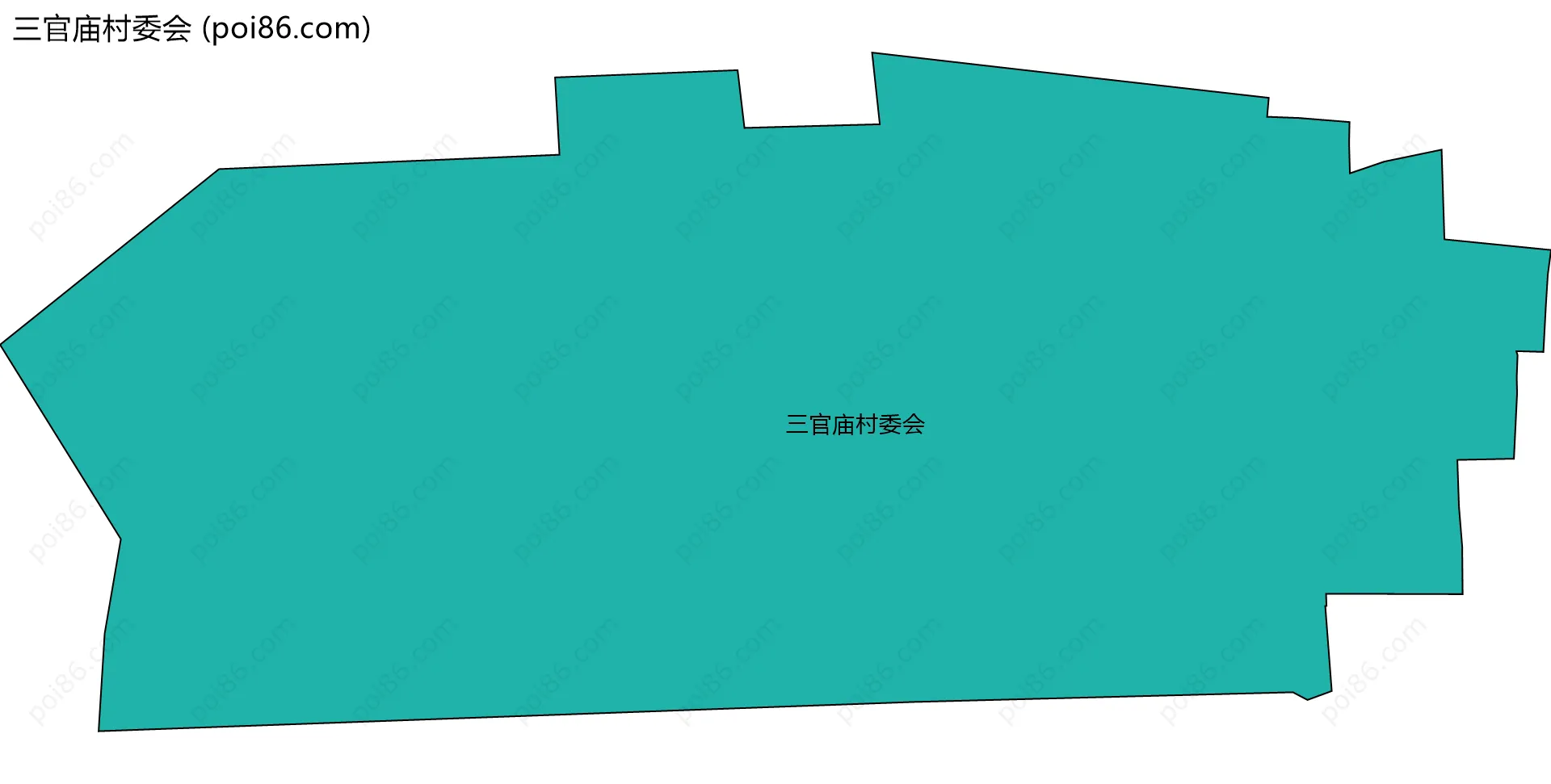 三官庙村委会边界地图