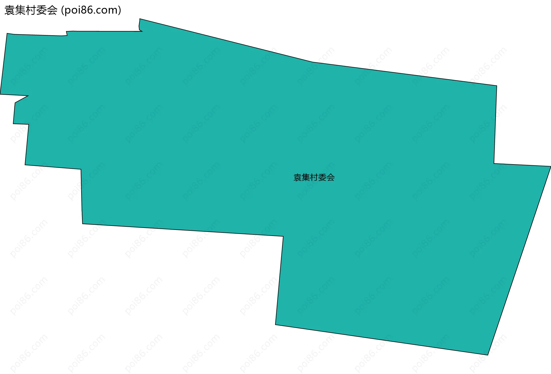 袁集村委会边界地图