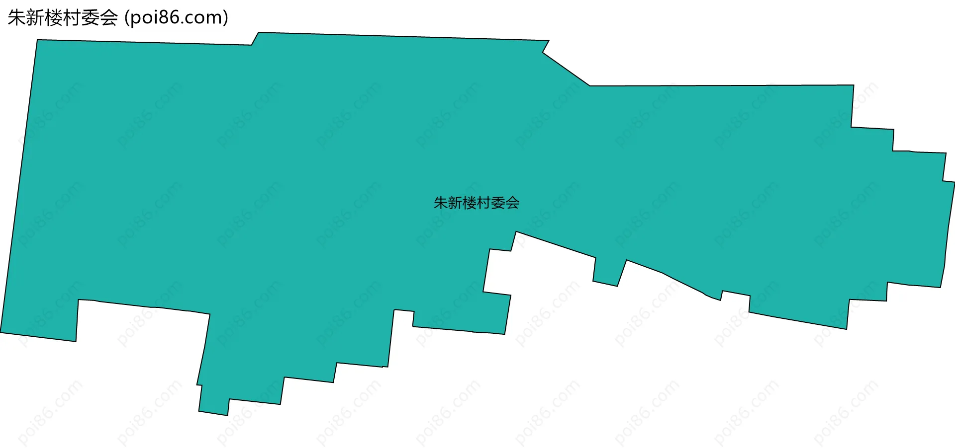 朱新楼村委会边界地图