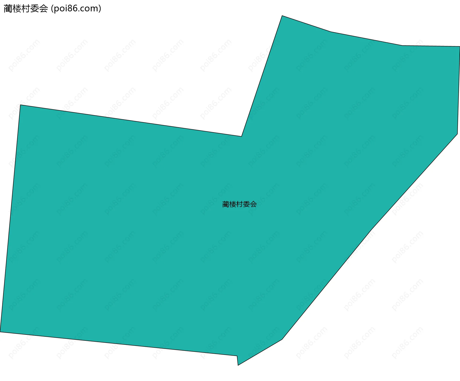 蔺楼村委会边界地图