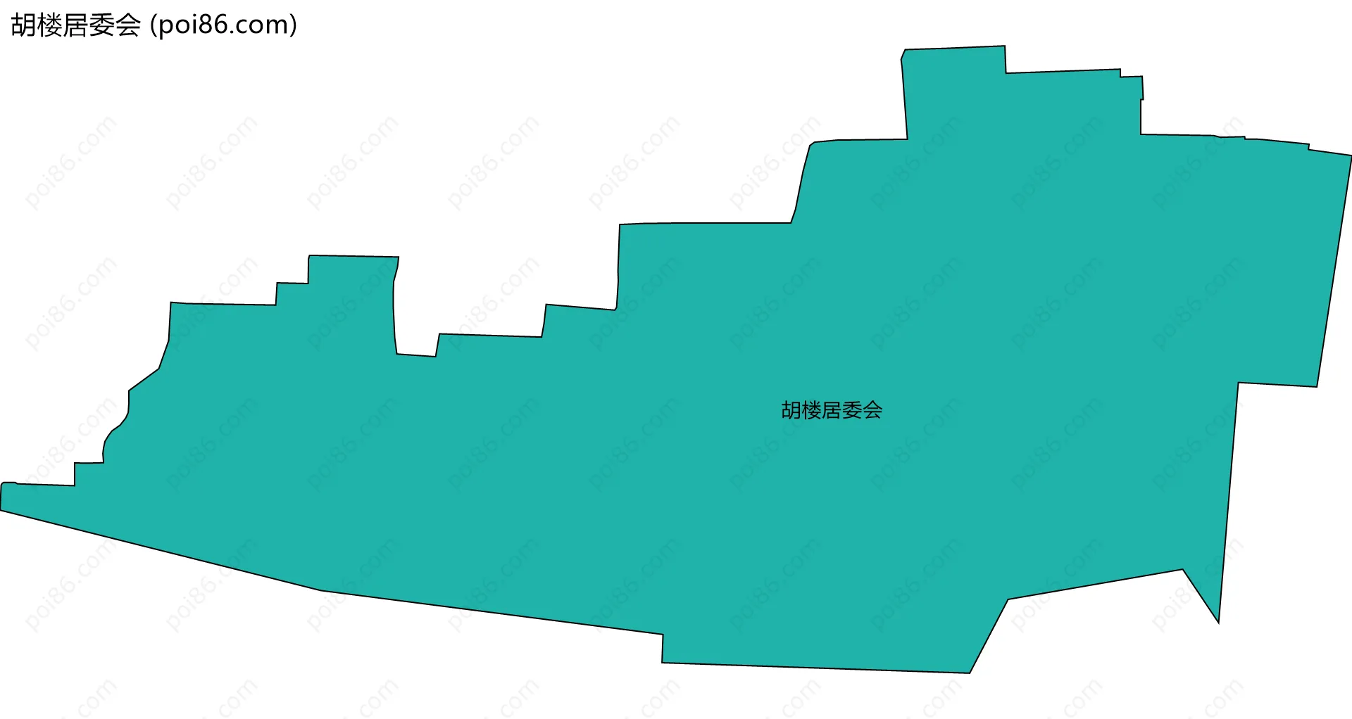 胡楼居委会边界地图