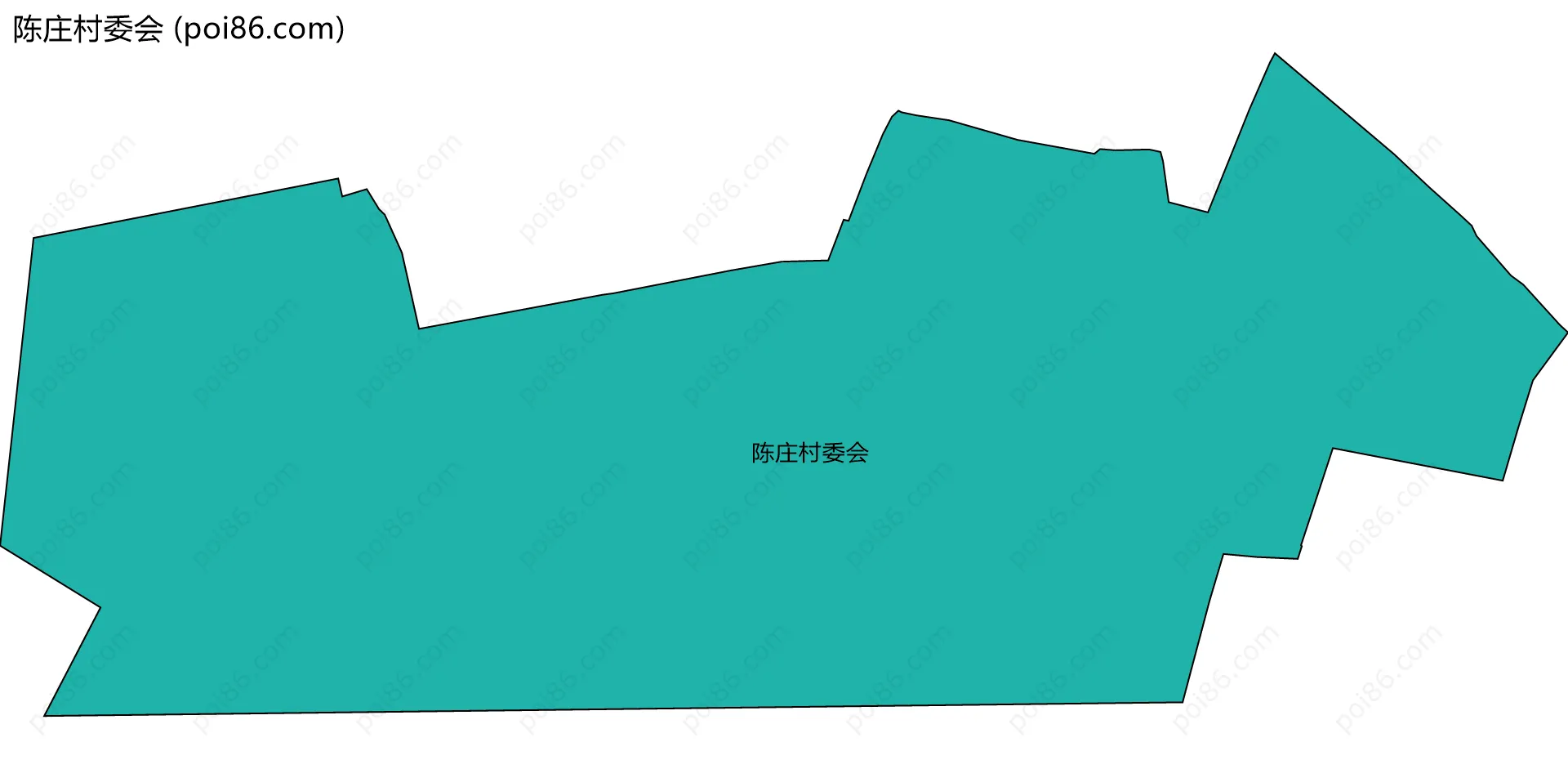 陈庄村委会边界地图