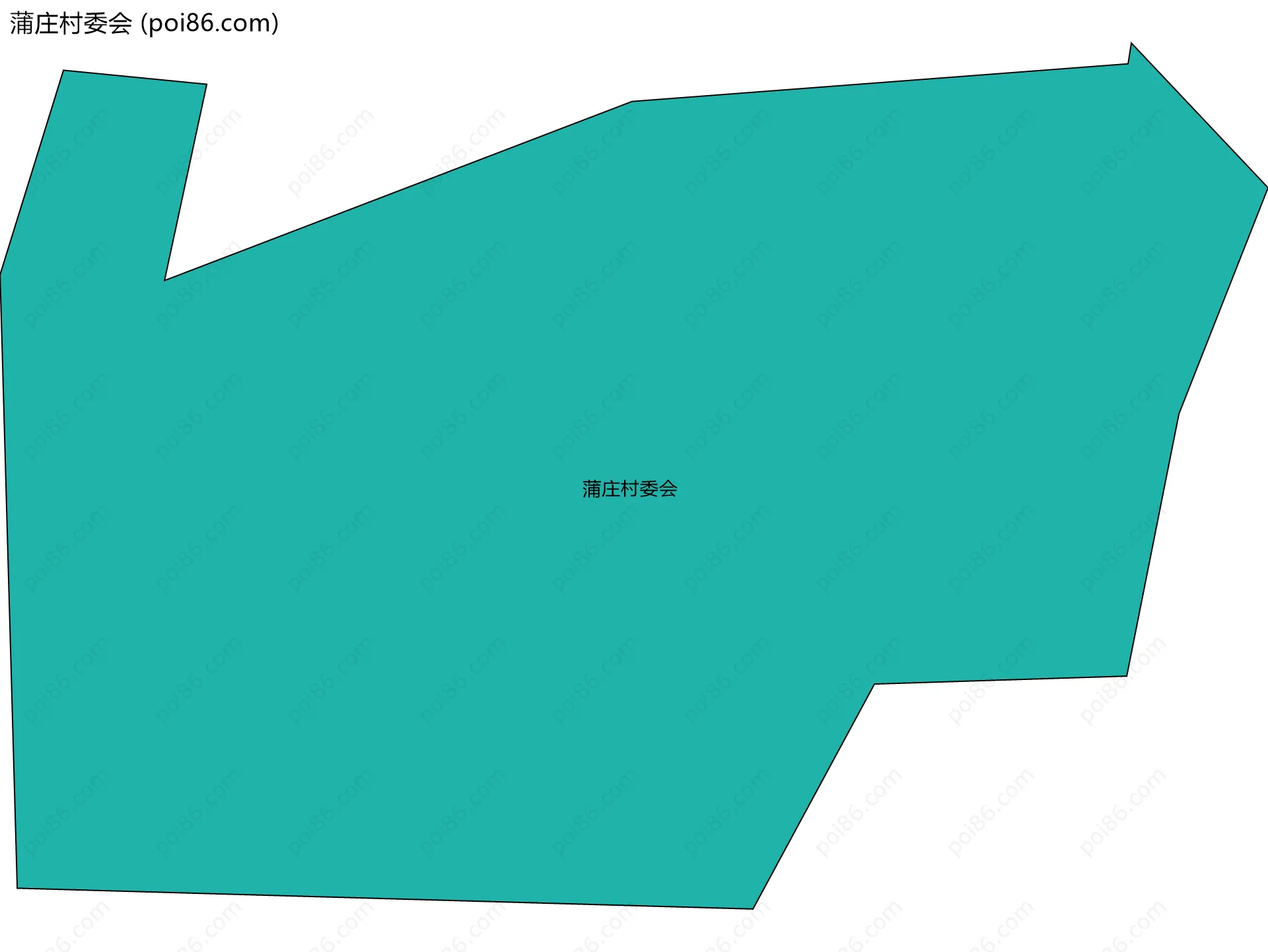 蒲庄村委会边界地图