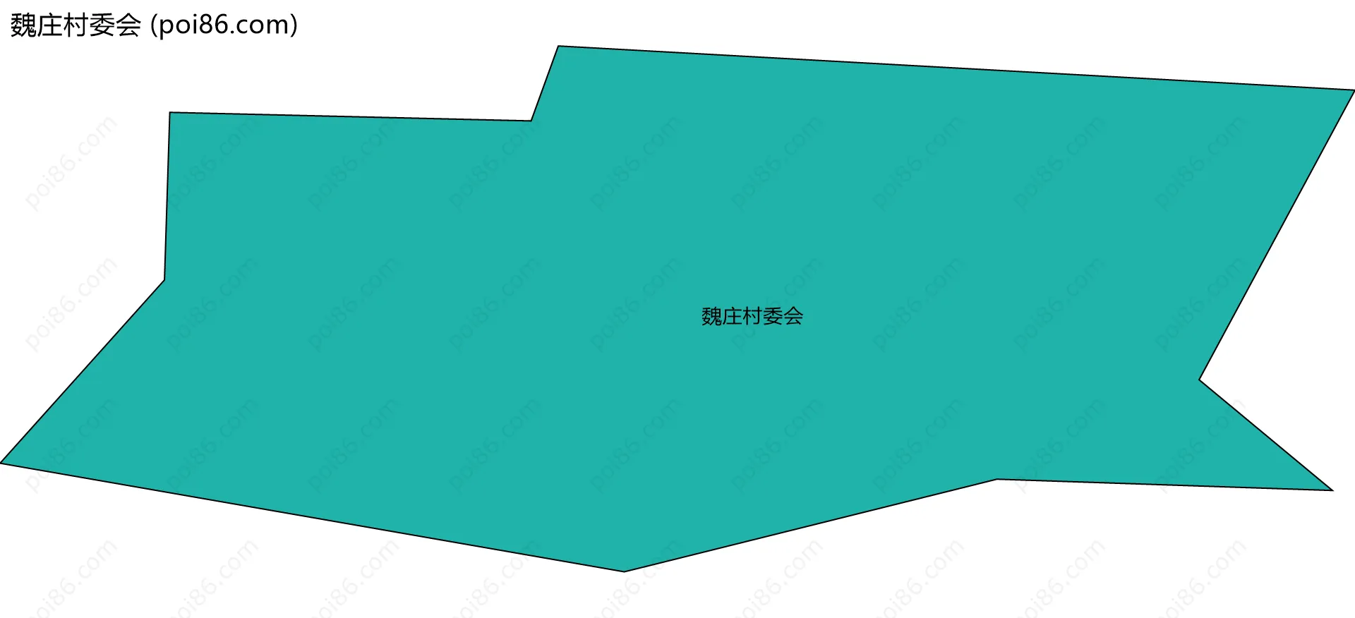 魏庄村委会边界地图